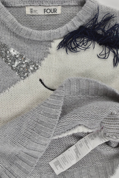 Cotton On Kids Size 4 Unicorn Knitted Jumper