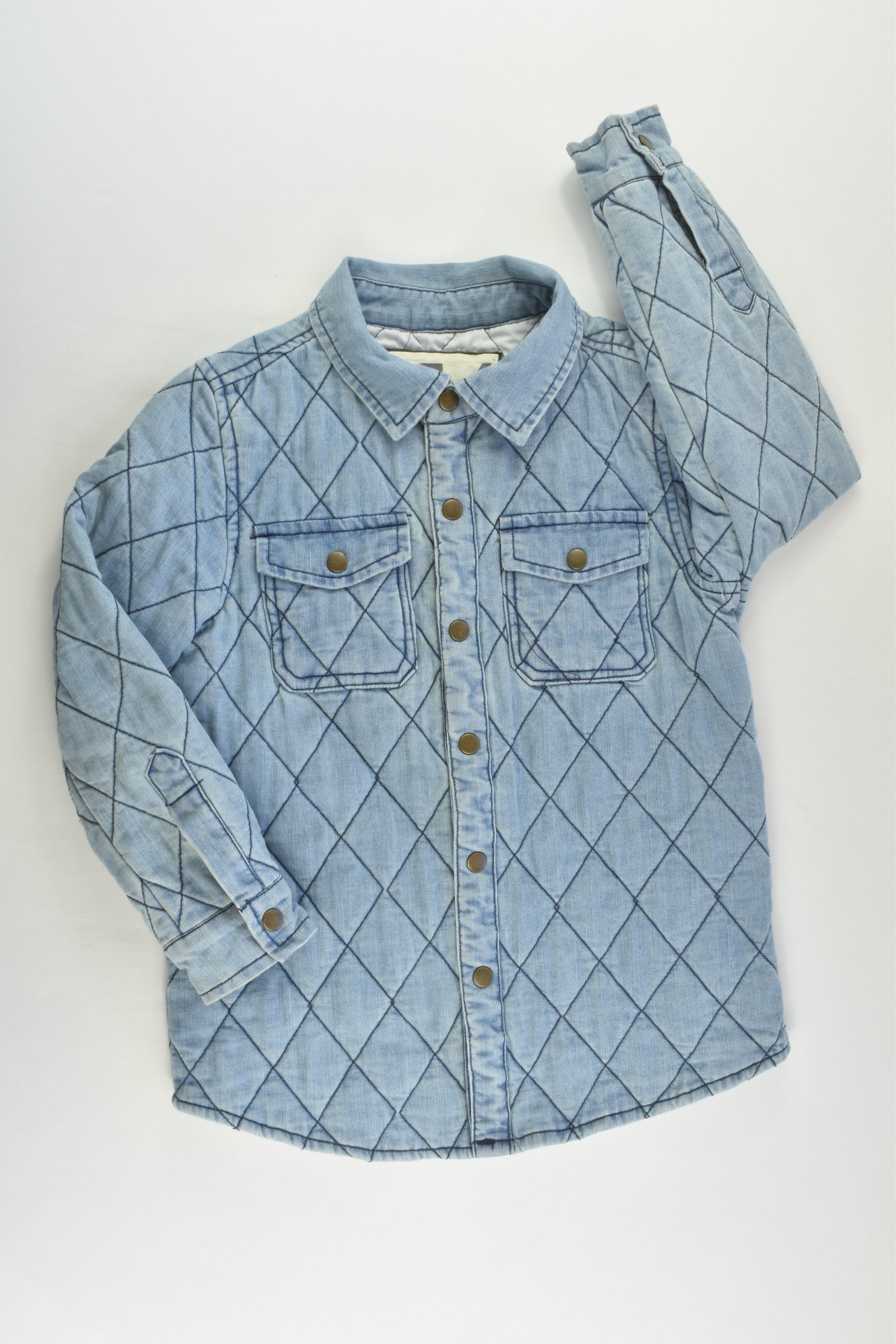 Cotton On Kids Size 5-6 Lightly Padded Denim Jacket