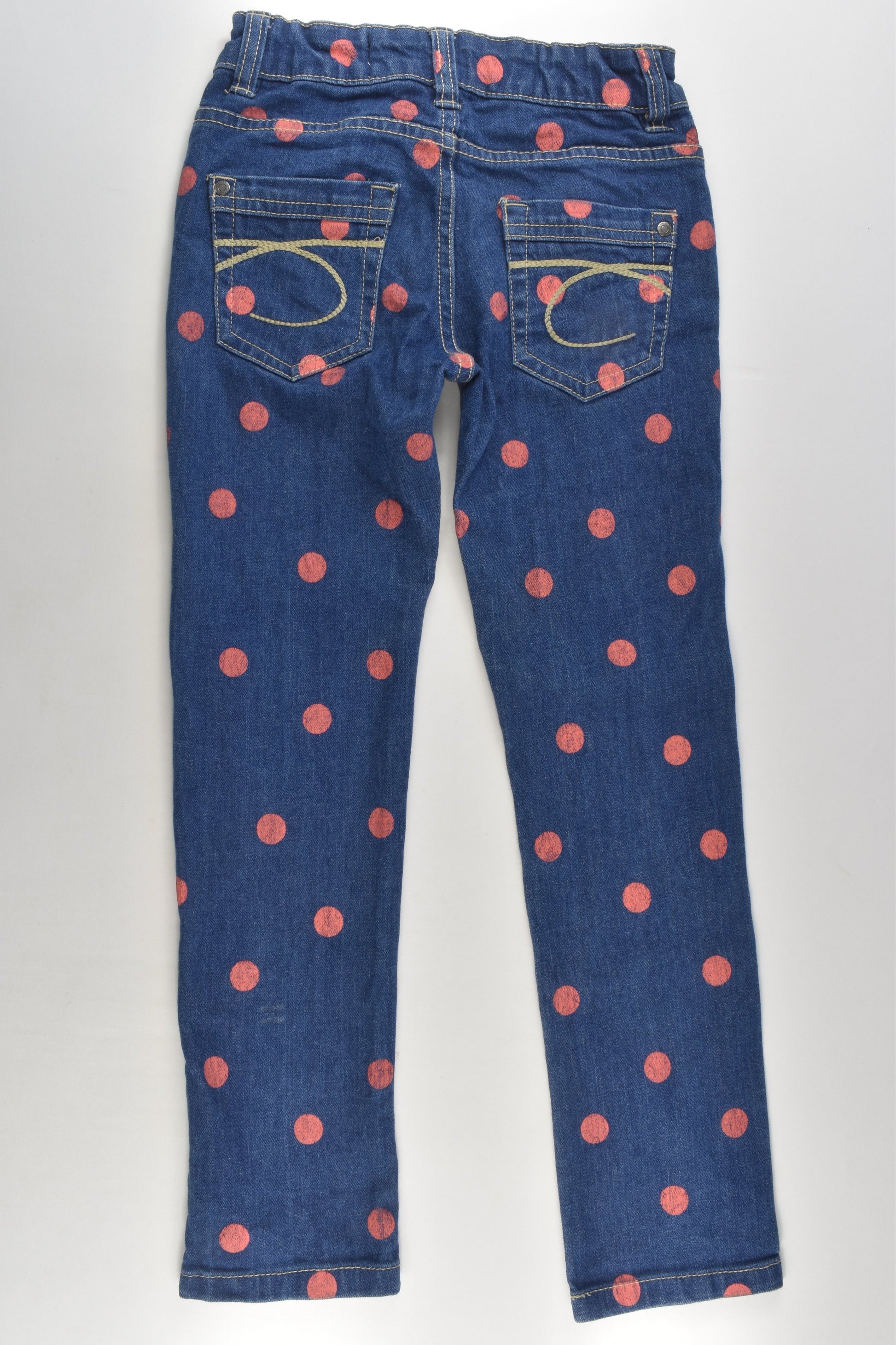 Cotton On Kids Size 6 Polka Dots Denim Pants
