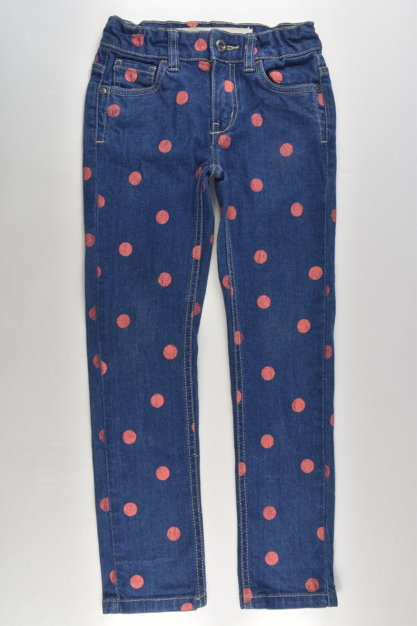 Cotton On Kids Size 6 Polka Dots Denim Pants