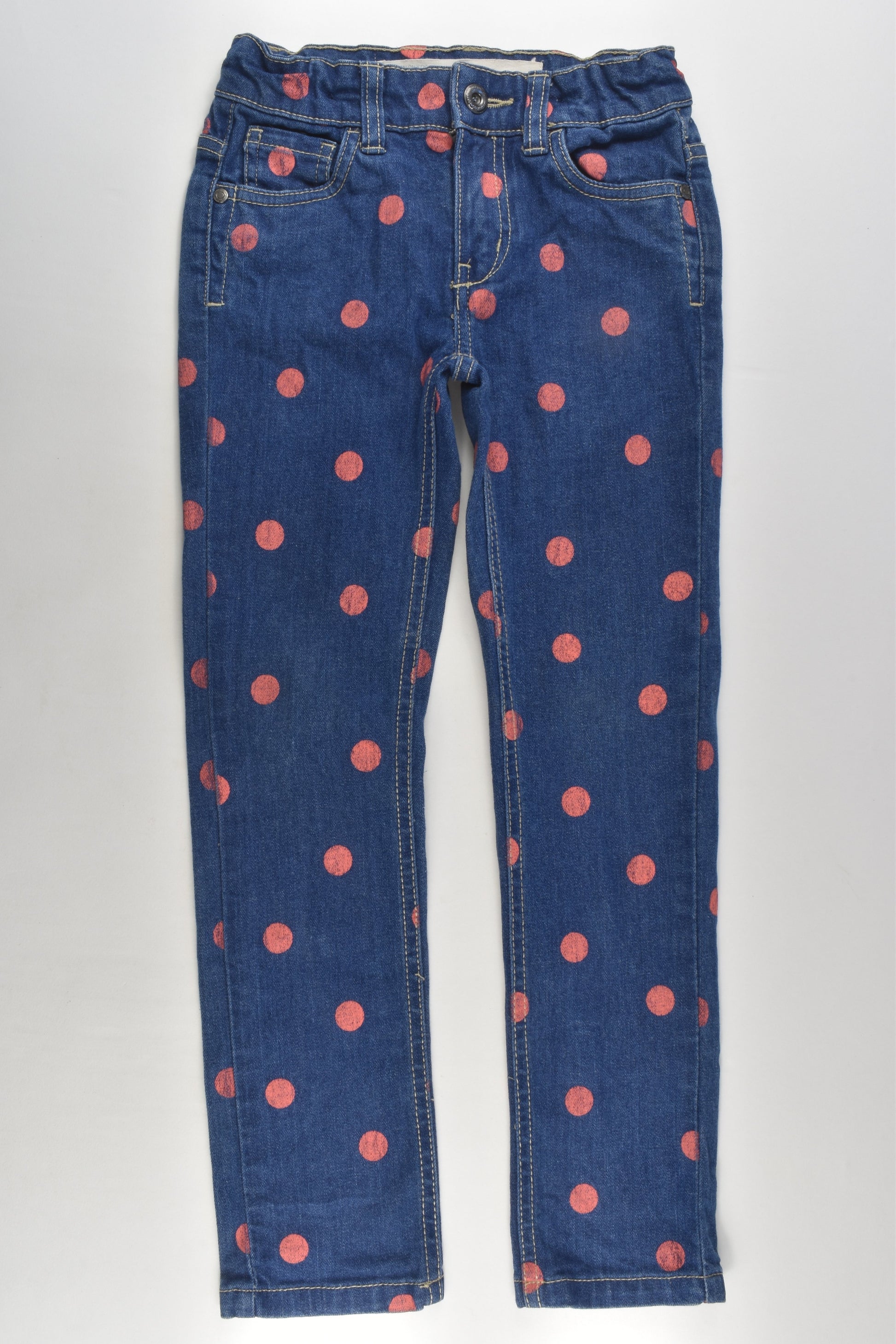 Cotton On Kids Size 6 Polka Dots Denim Pants