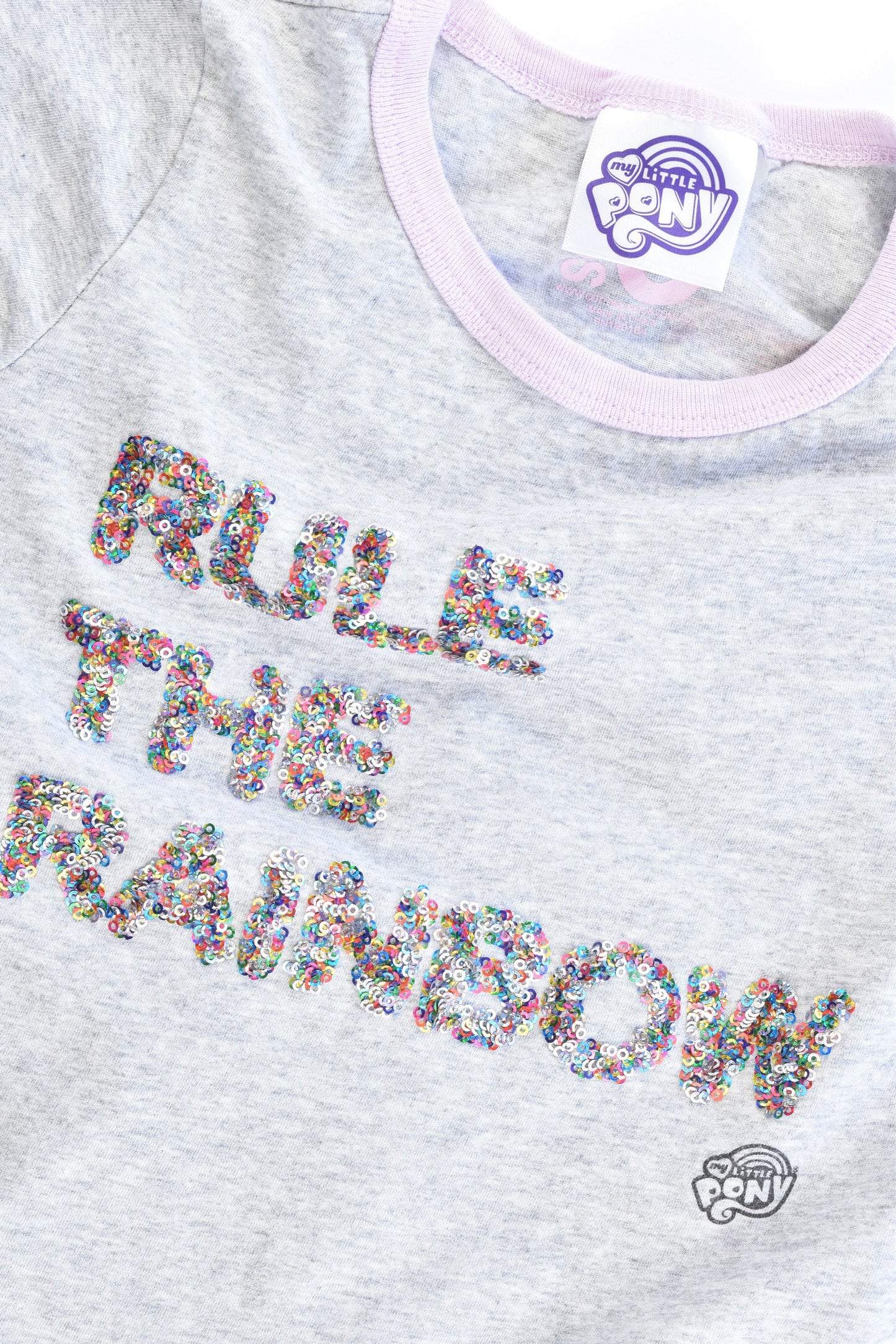 Cotton On Kids size 6 'Rule The Rainbow' Rainbow Dash T-shirt