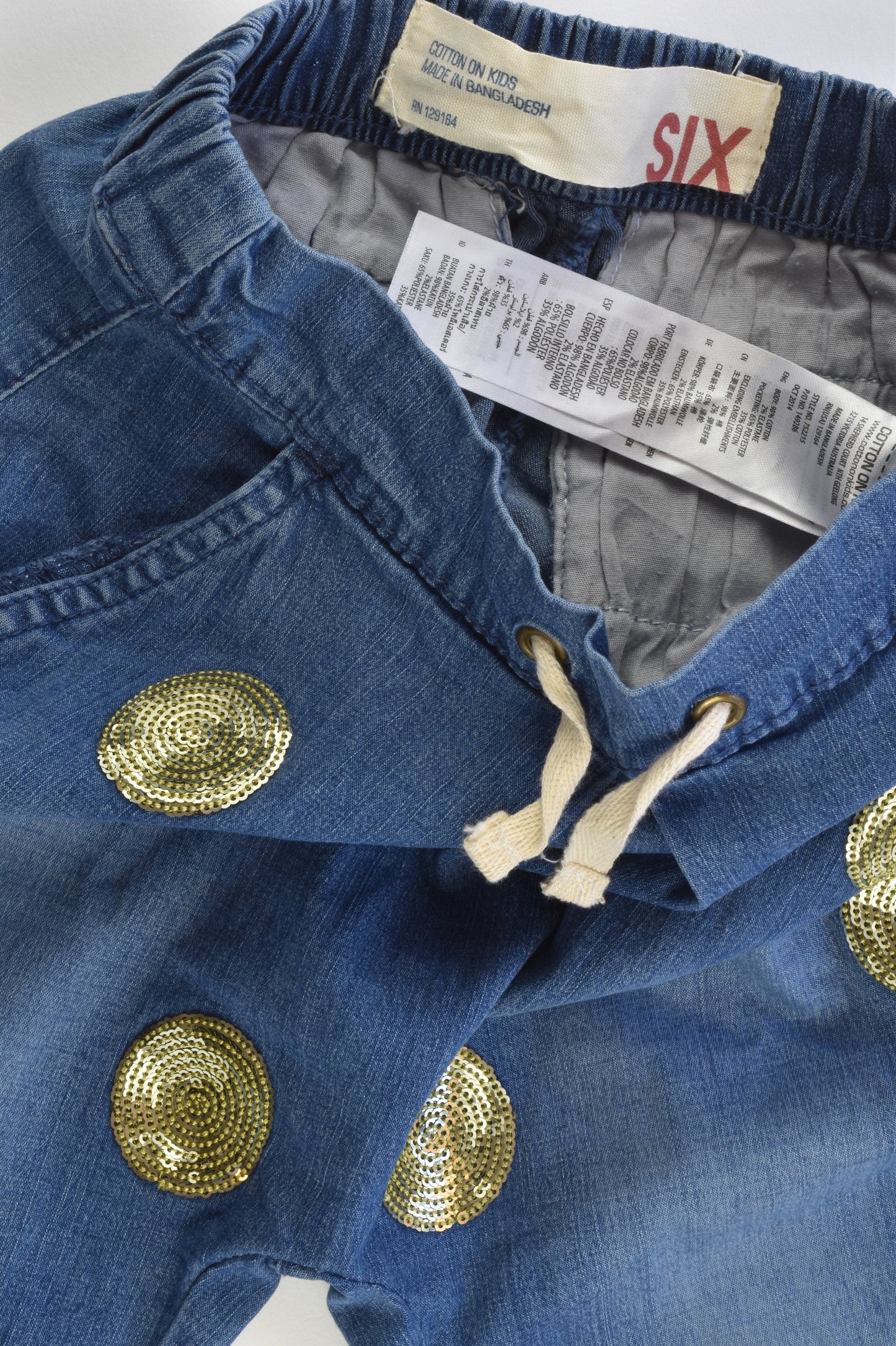 Cotton On Kids Size 6 Soft and Stretchy Denim Pants