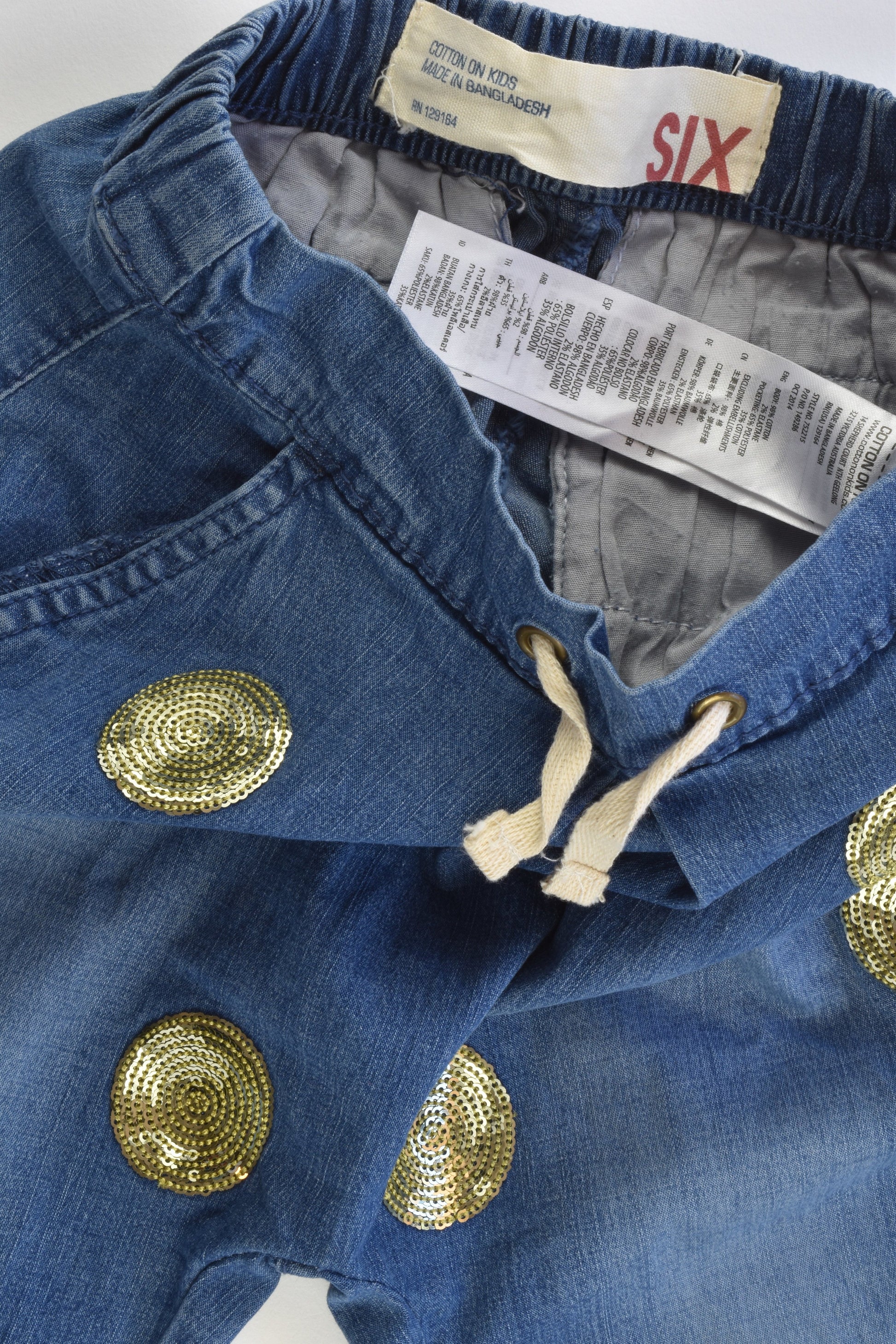 Cotton On Kids Size 6 Soft and Stretchy Denim Pants
