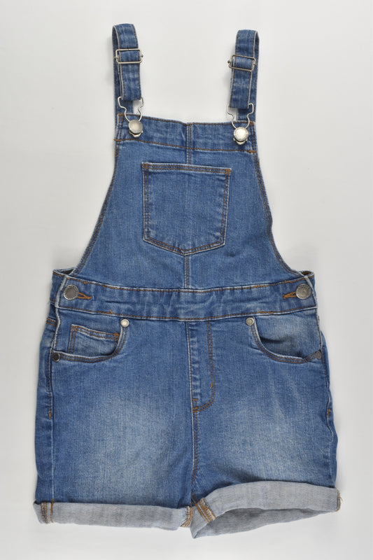 Cotton On Kids Size 6 Stretchy Short Denim Overalls