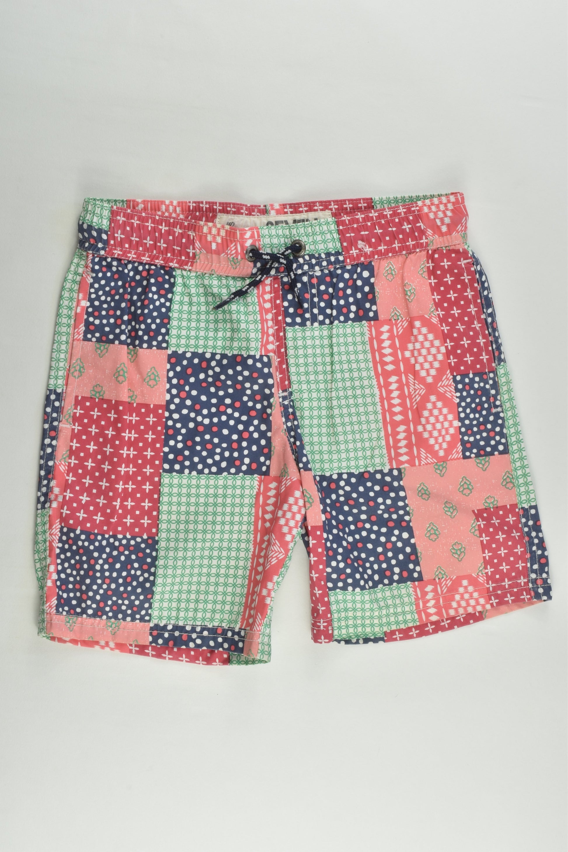 Cotton On Kids Size 7 Colourful 'Isla Sola' Board Shorts
