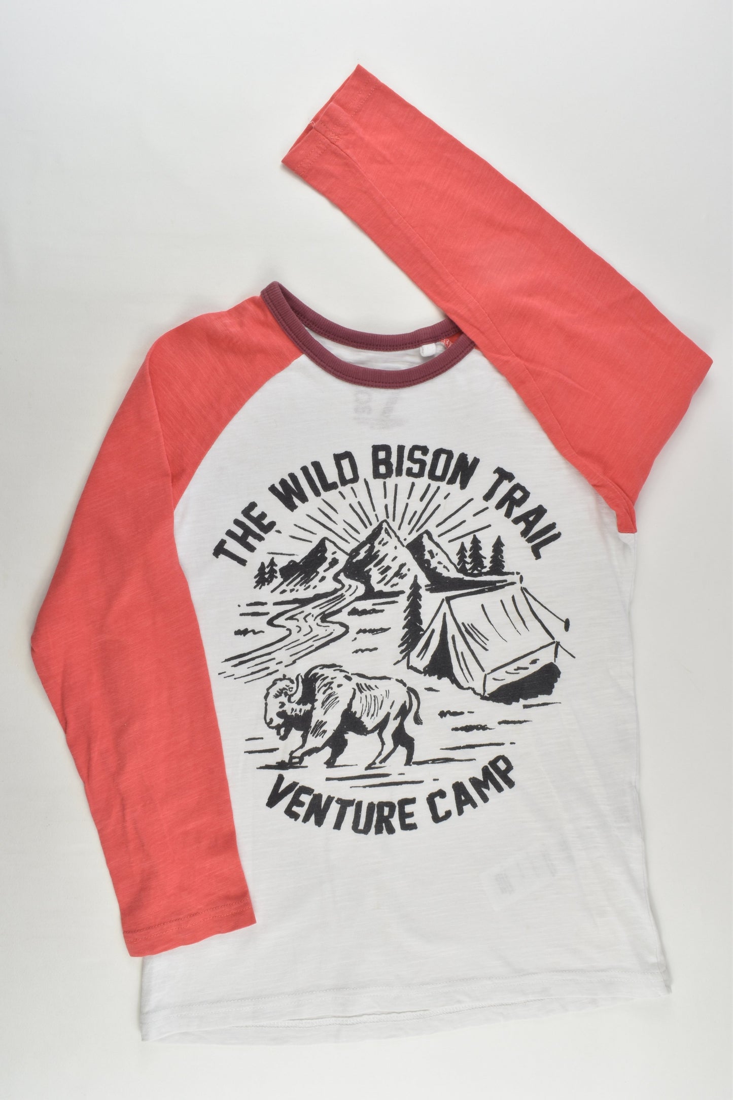 Cotton On Kids Size 7 'The Wild Bison Trail' Top