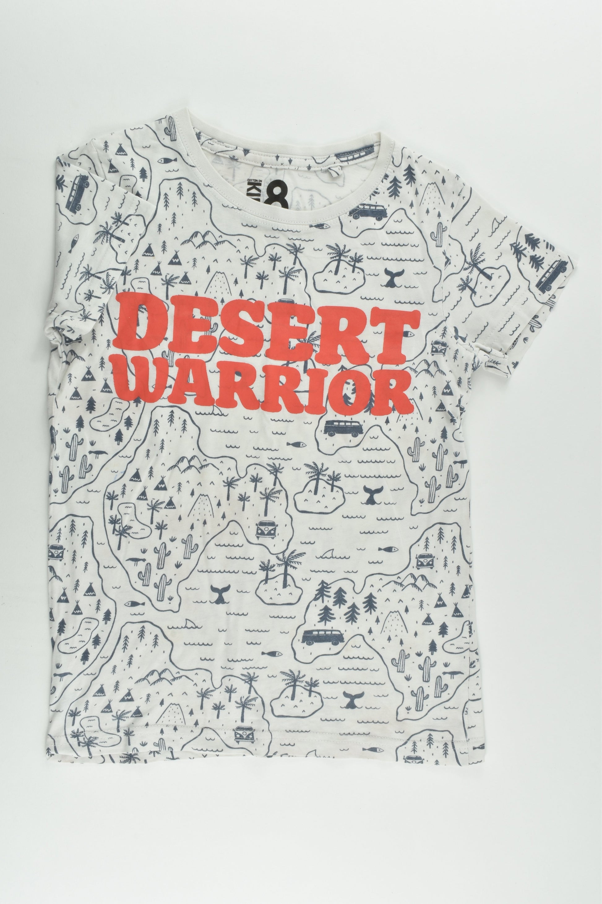 Cotton On Kids Size 8 'Desert Warrior' T-shirt
