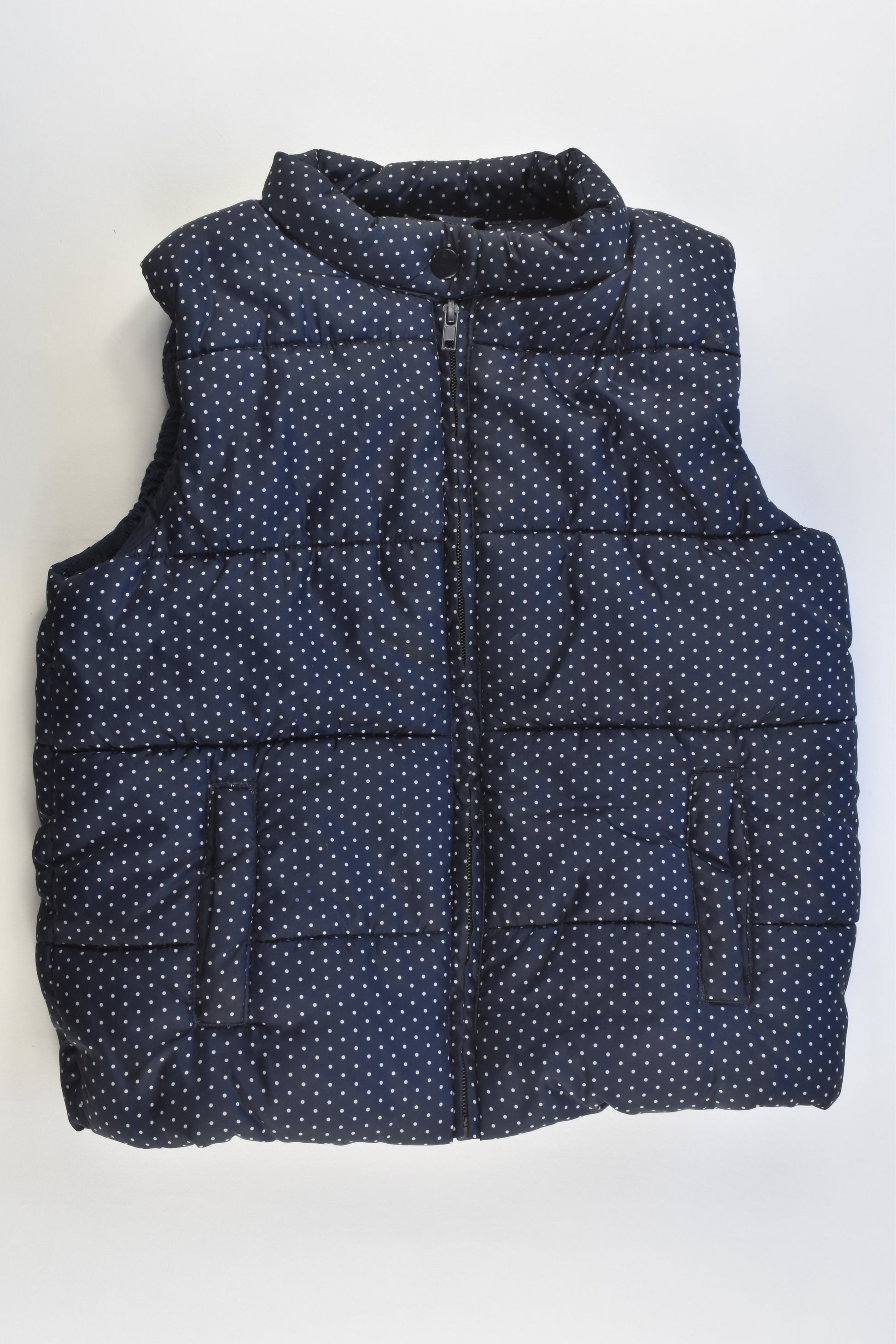 Cotton On Kids Size 8 Dots Puffer Vest