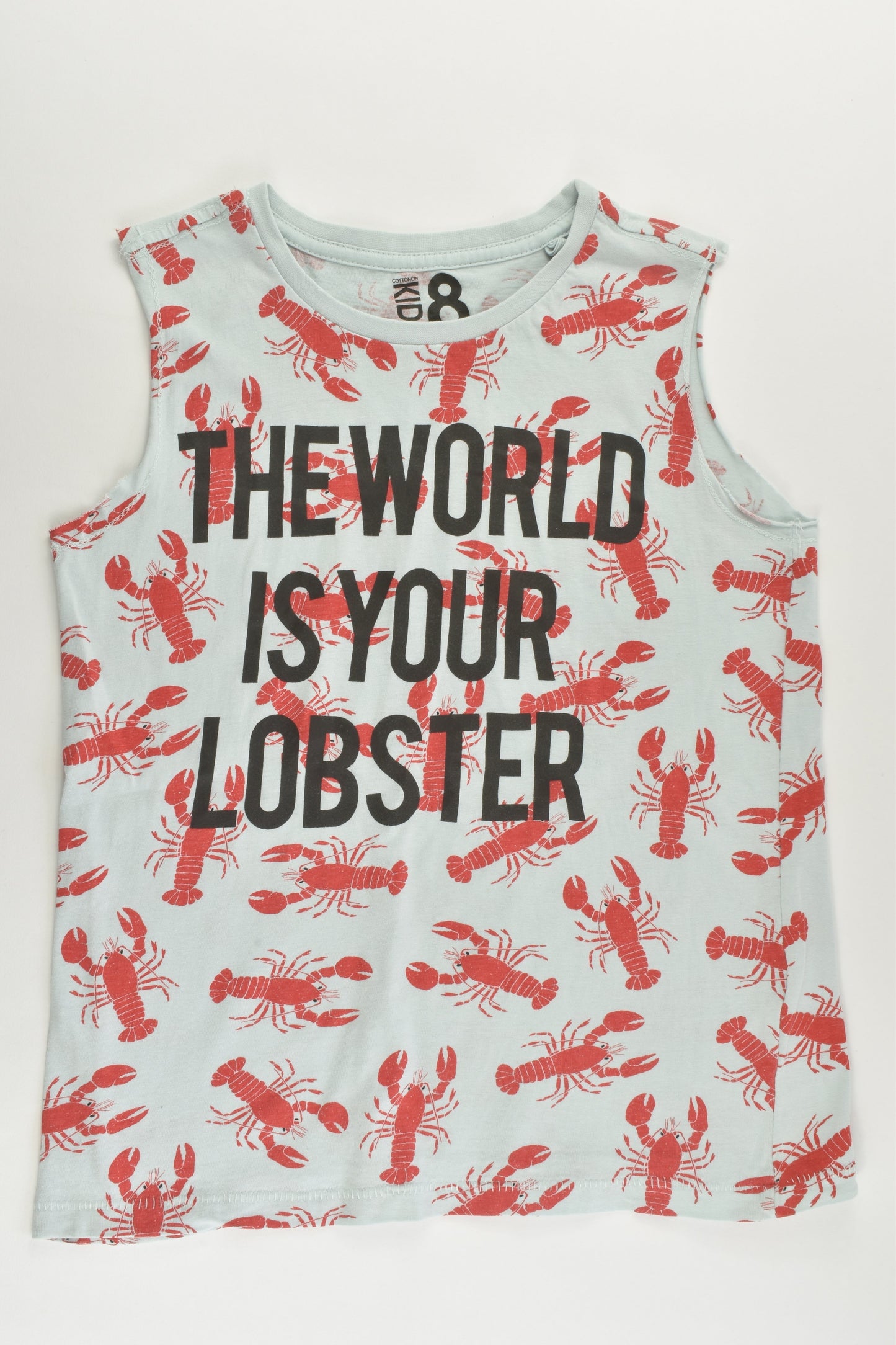 Cotton On Kids Size 8 'The World Is Your Lobster' Top