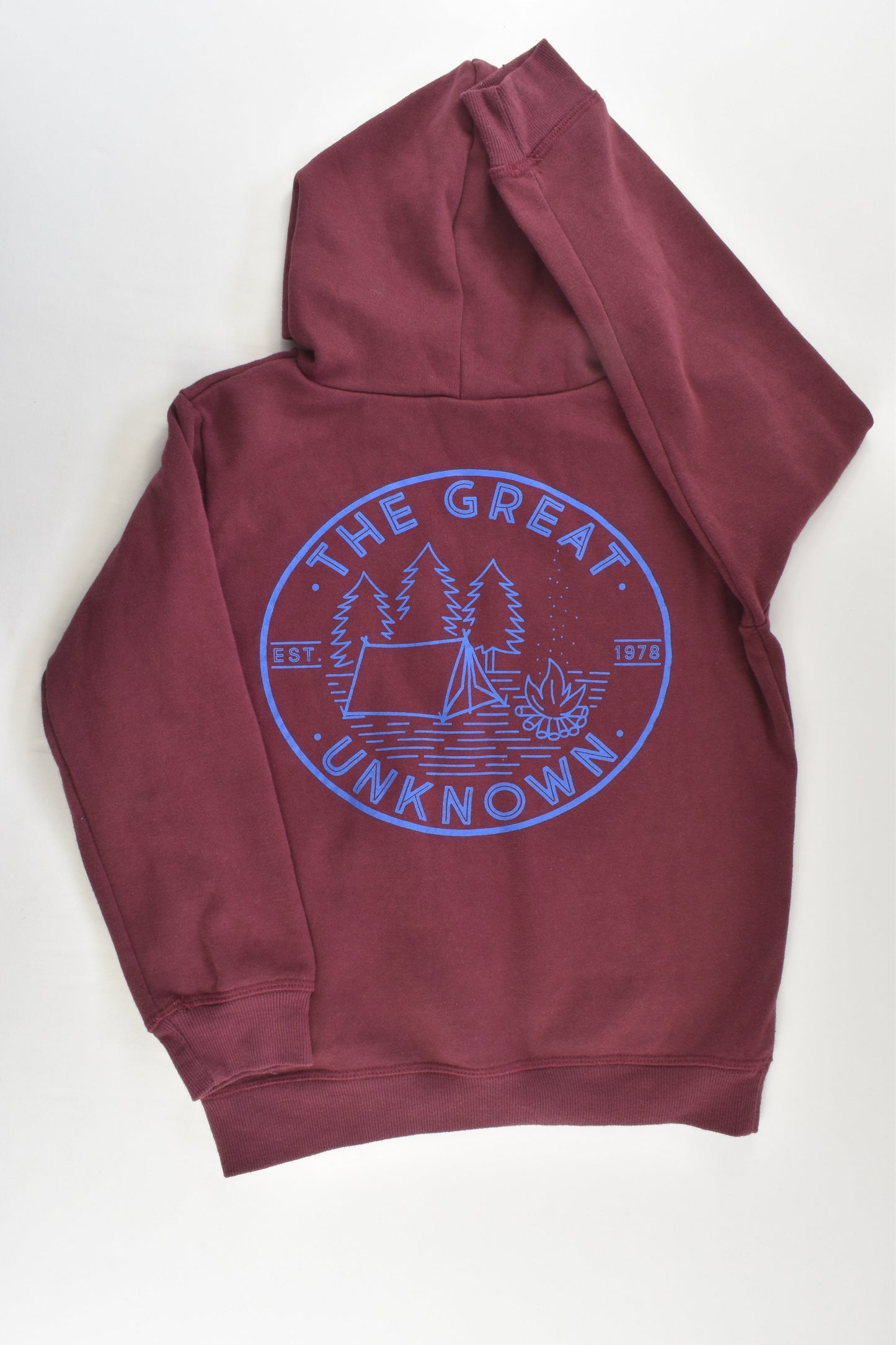 Cotton On Kids Size 9-10 'The Great Unknown' Hooded Jumper