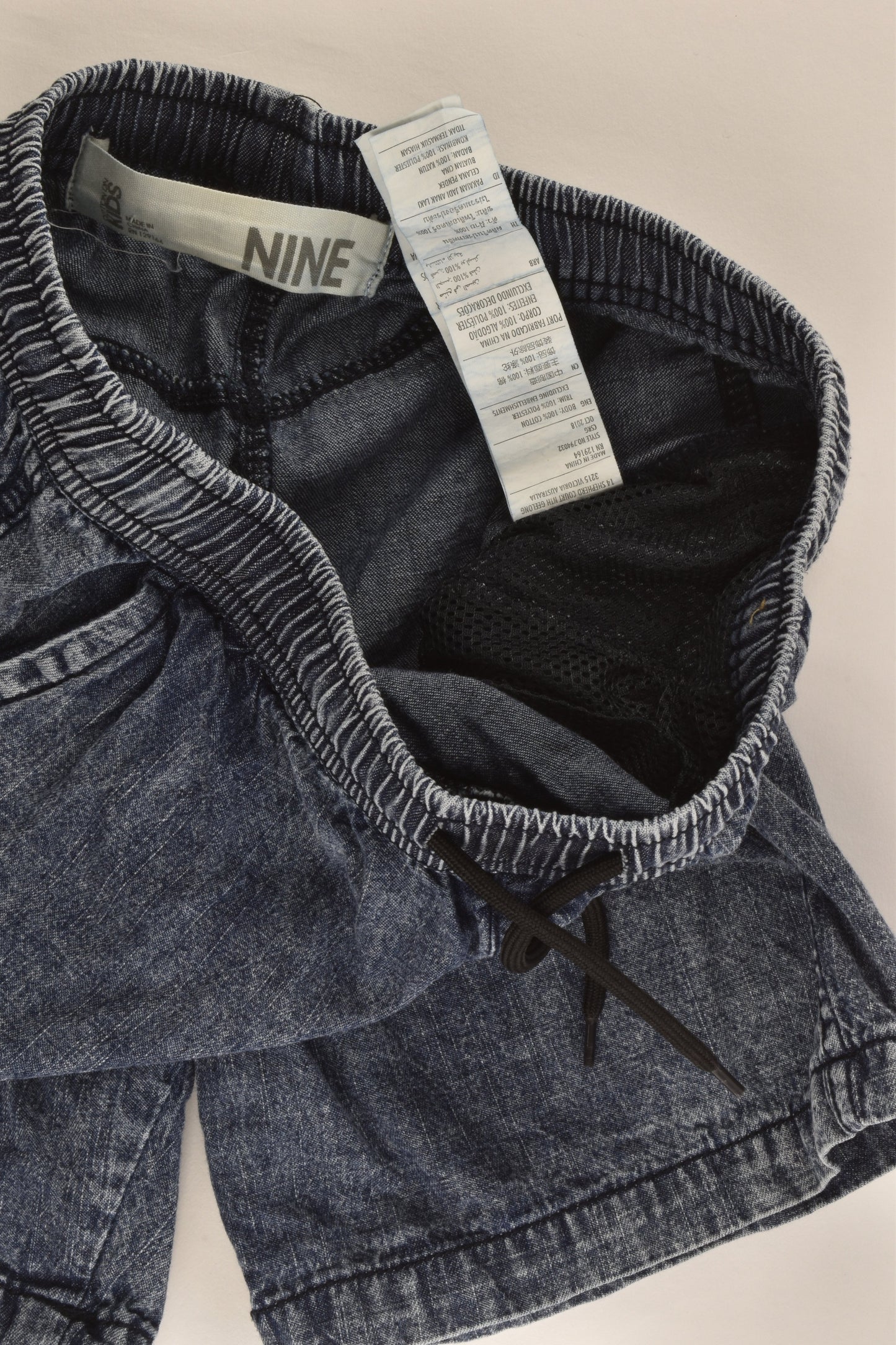 Cotton On Kids Size 9 Lightweight Denim Shorts