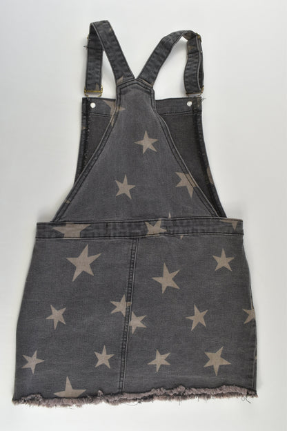Cotton On Kids Size 9 Stretchy Denim Stars Pinafore Dress