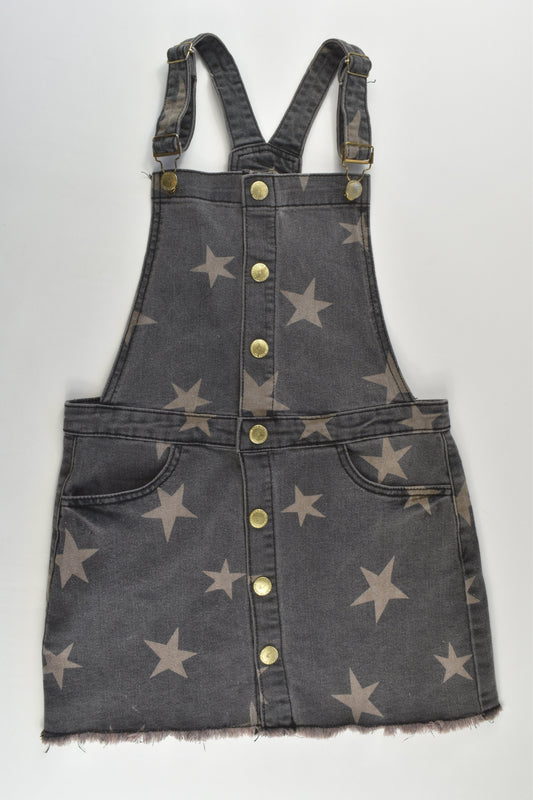 Cotton On Kids Size 9 Stretchy Denim Stars Pinafore Dress