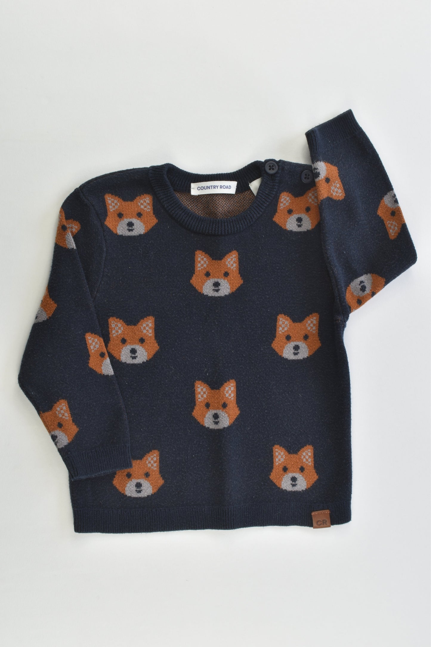 Country Road Size 0 Fox Knitted Jumper