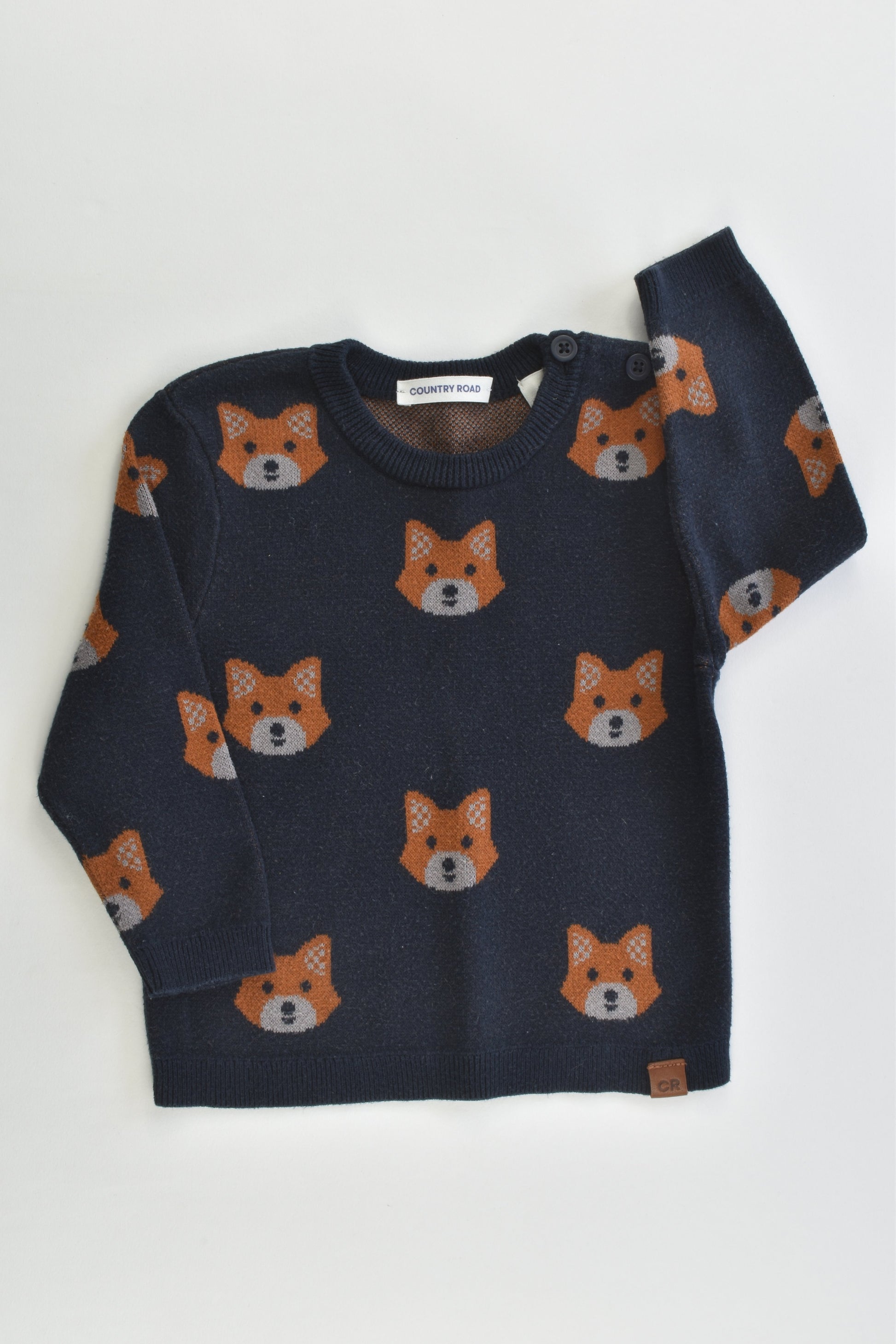 Country Road Size 0 Fox Knitted Jumper
