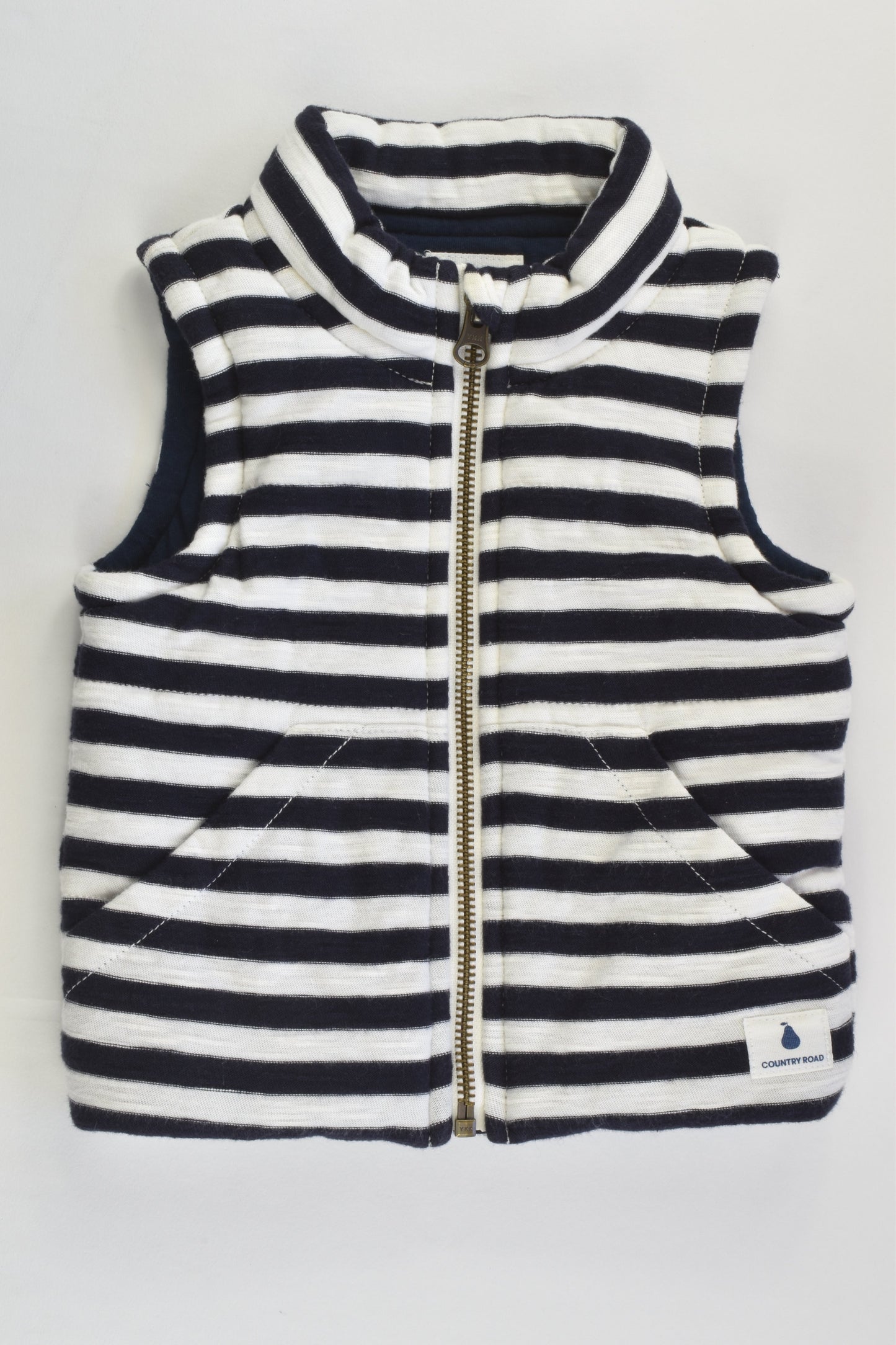 Country Road Size 00 (3-6 months) Striped Padded Vest