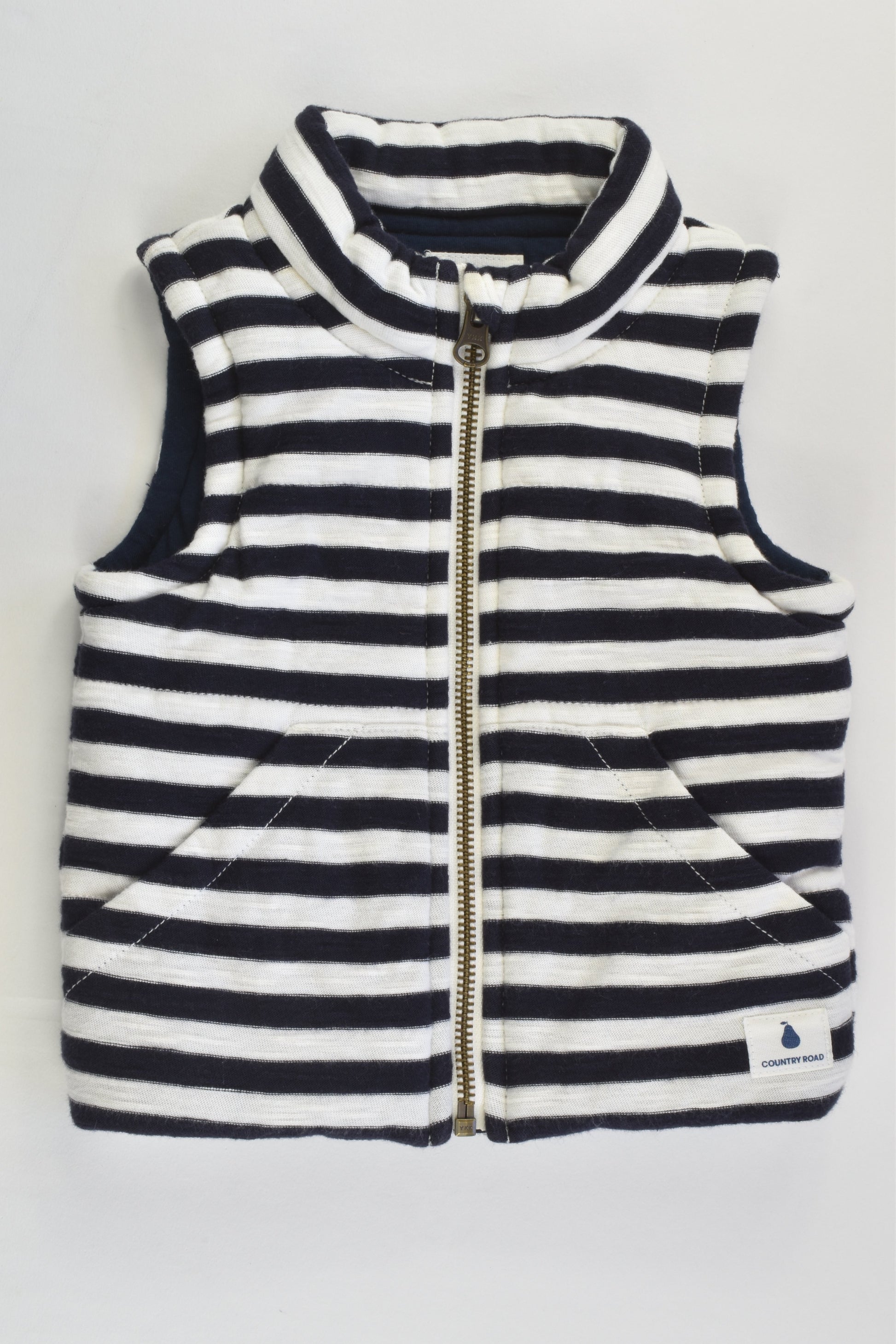 Country Road Size 00 (3-6 months) Striped Padded Vest