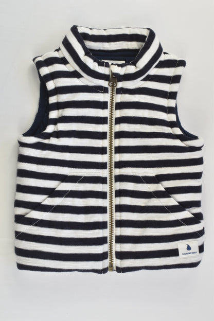 Country Road Size 00 (3-6 months) Striped Padded Vest