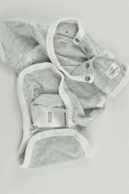 Country Road Size 0000 Pineapples Organic Bodysuit