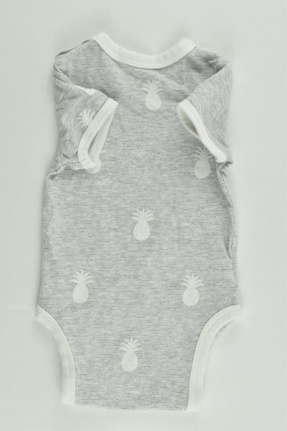 Country Road Size 0000 Pineapples Organic Bodysuit