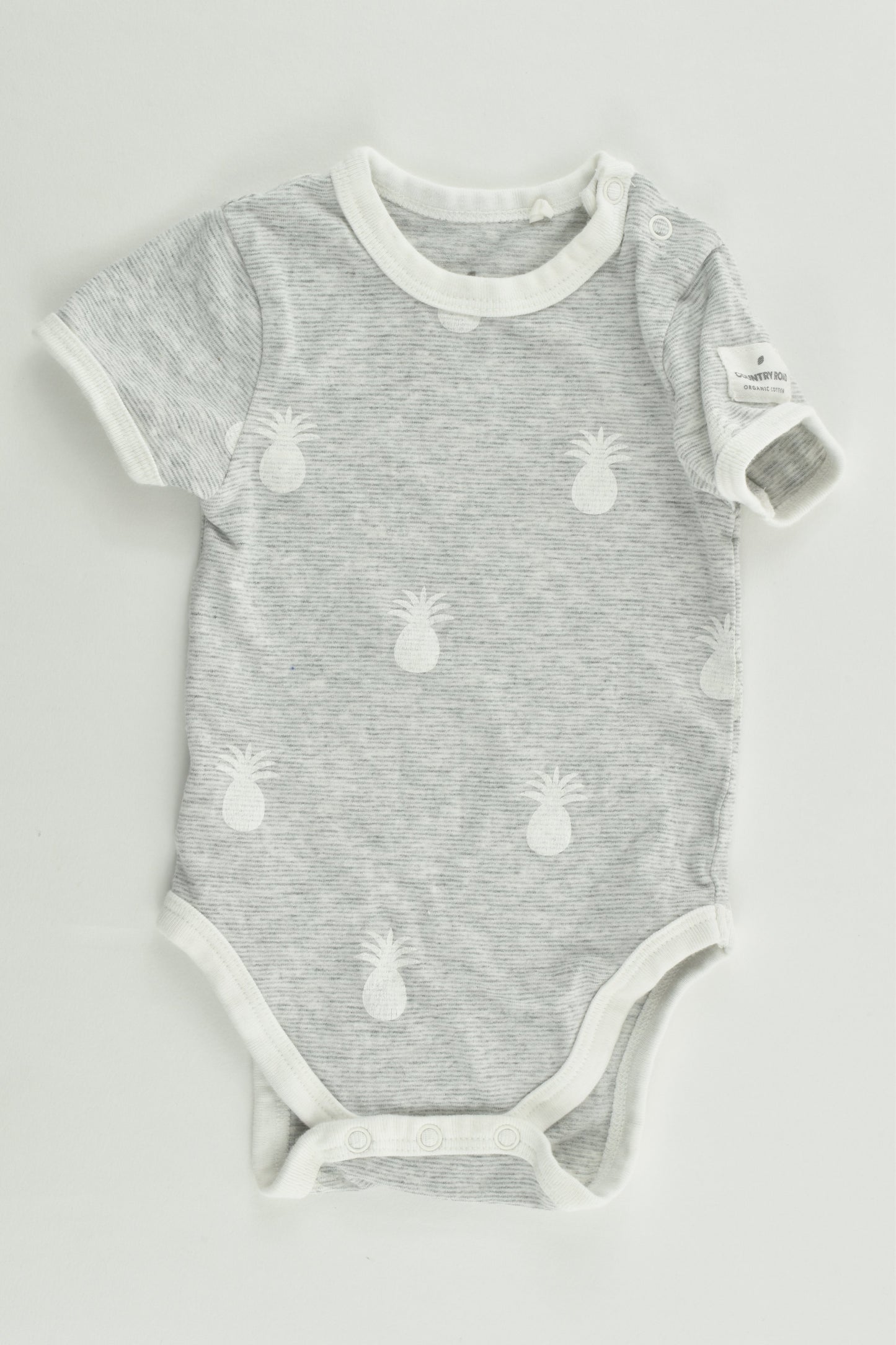 Country Road Size 0000 Pineapples Organic Bodysuit