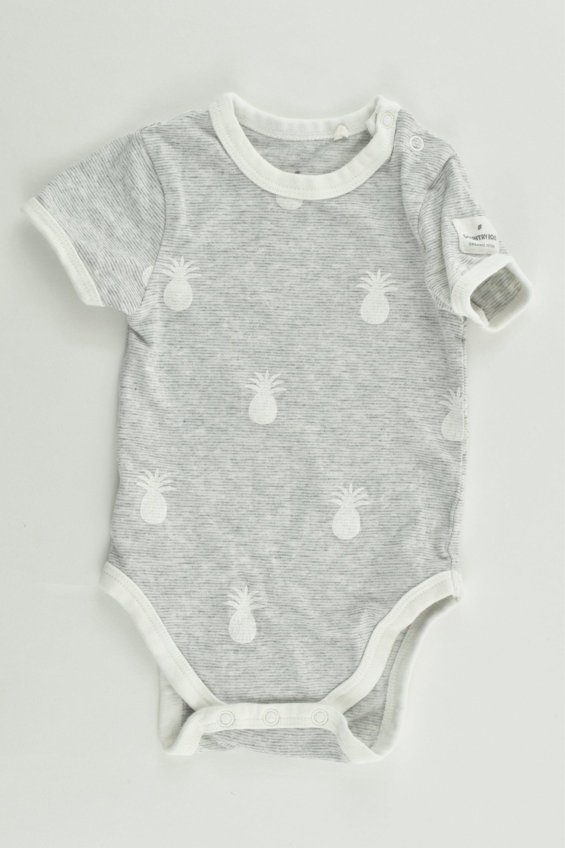 Country Road Size 0000 Pineapples Organic Bodysuit