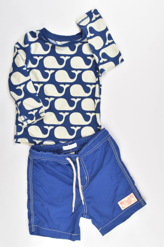 Country Road Size 12-18 months Rashie Top and Board Shorts