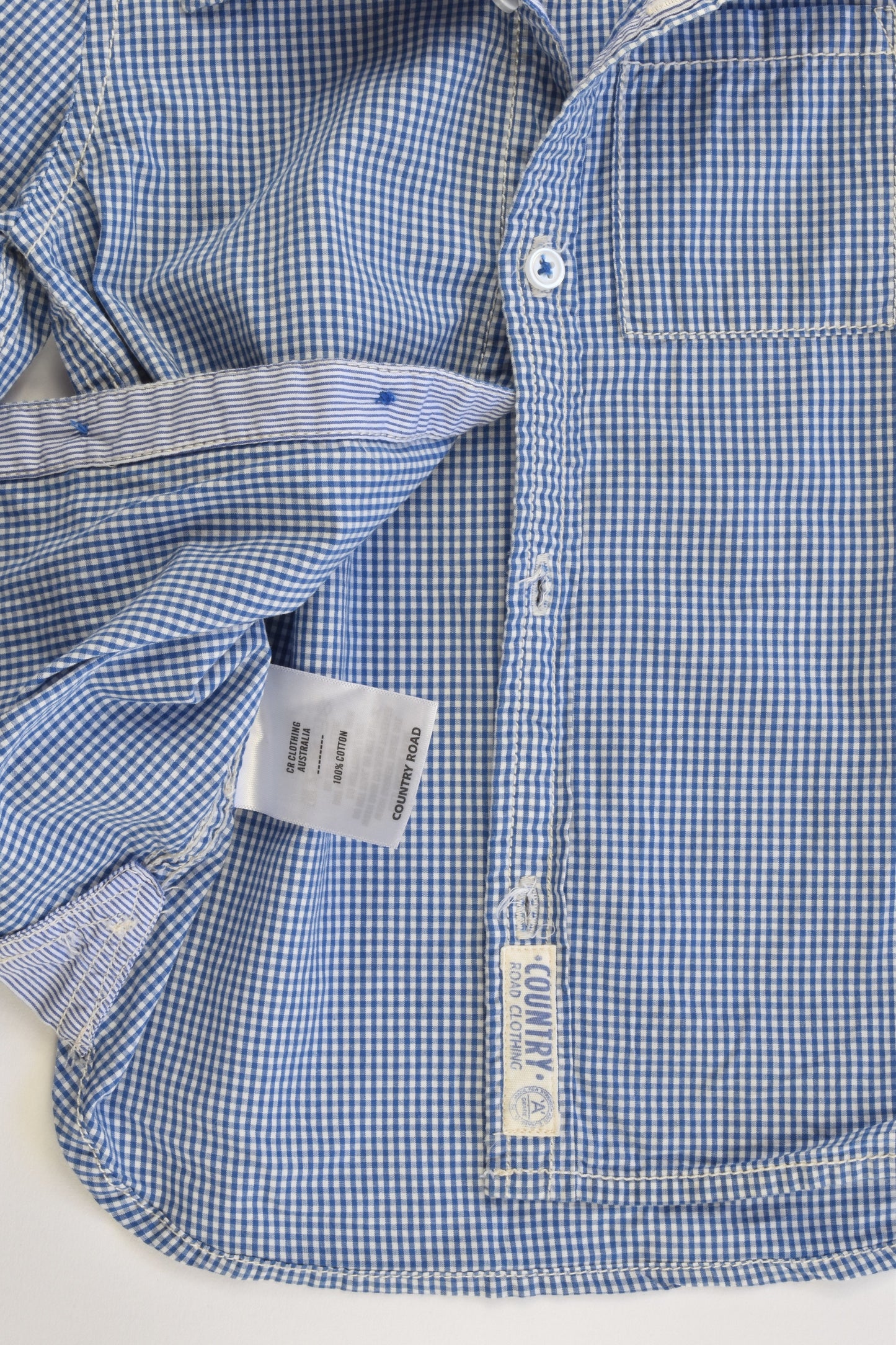 Country Road Size 18-24 months (2) Checked Collared Shirt