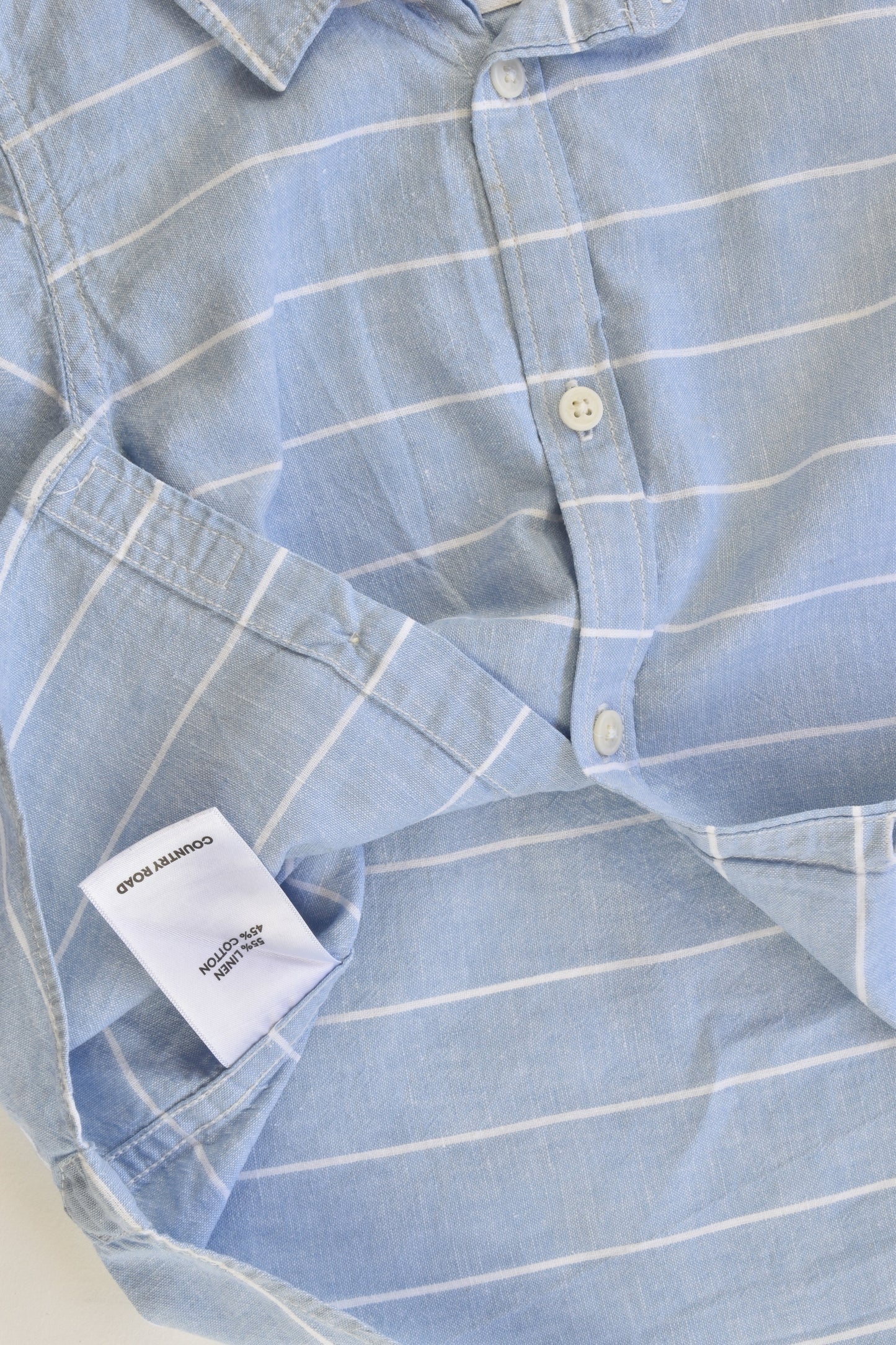 Country Road Size 18-24 months Linen/Cotton Collared Shirt