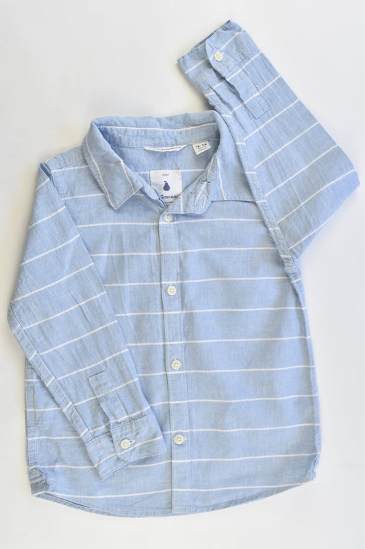 Country Road Size 18-24 months Linen/Cotton Collared Shirt