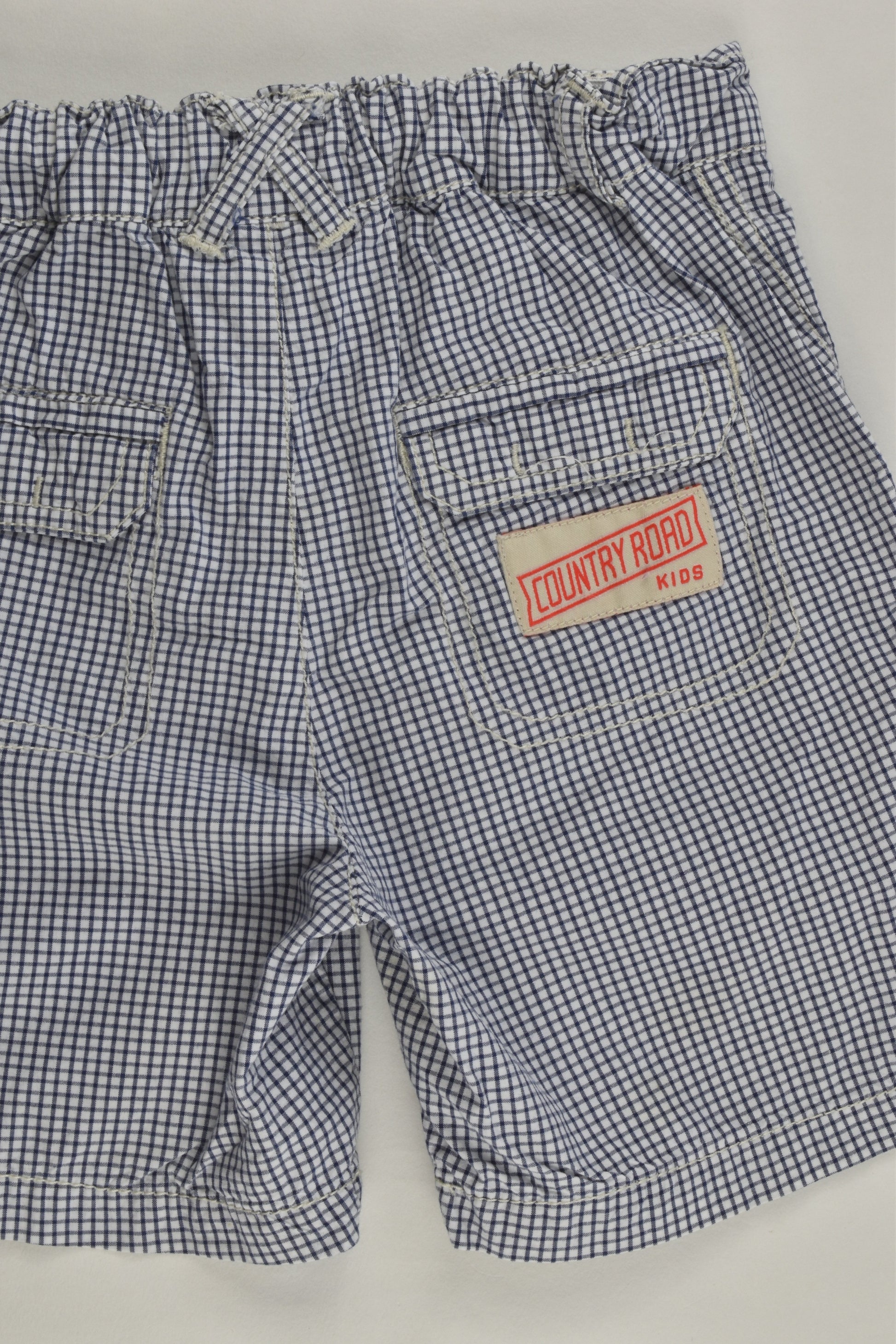 Country Road Size 2 (18-24 months) Lightweight Checked Shorts