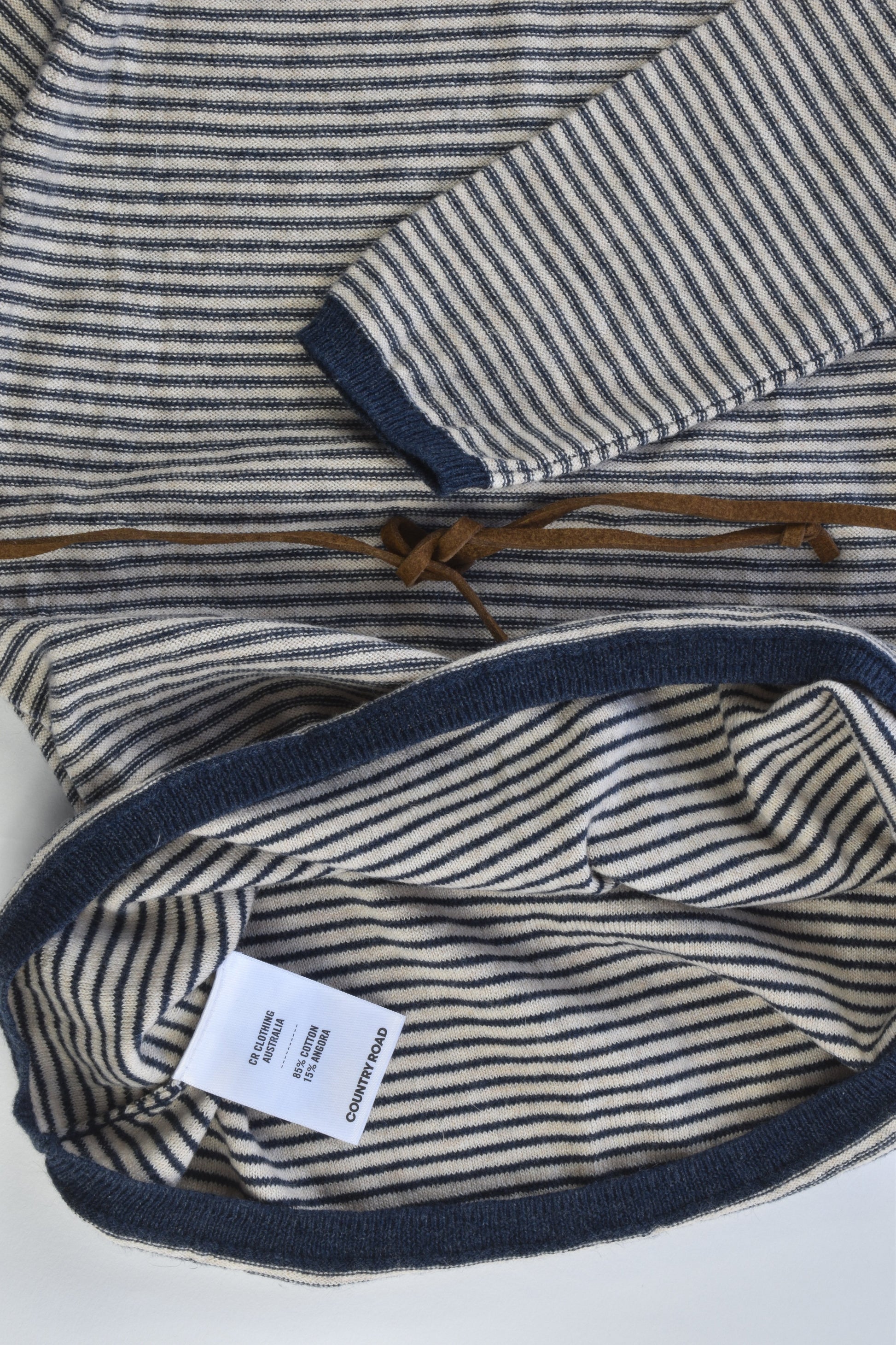 Country Road Size 2 (18-24 months) Striped Cotton/Angora Knitted Dress