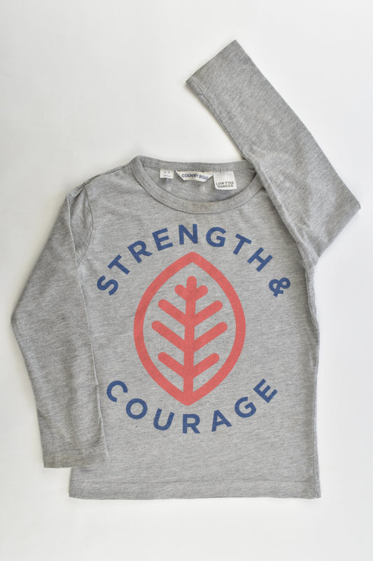 Country Road Size 2-3 "Strength & Courage" Top