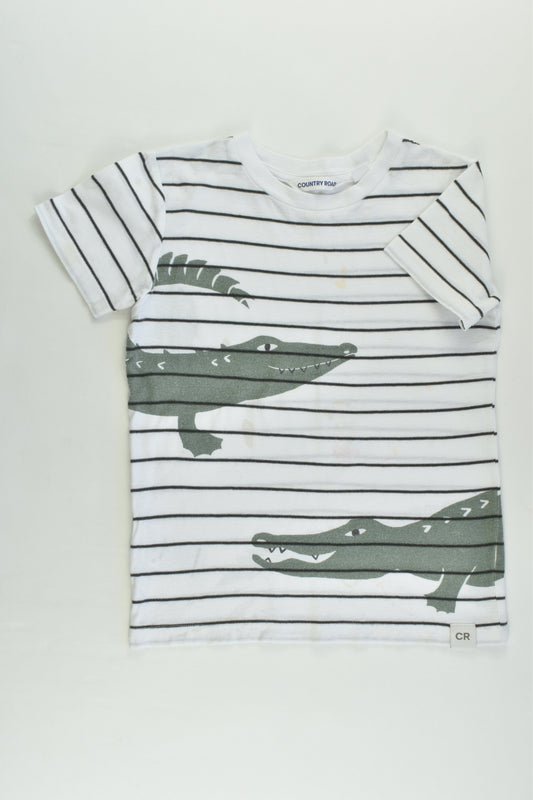 Country Road Size 2 Crocodile T-shirt