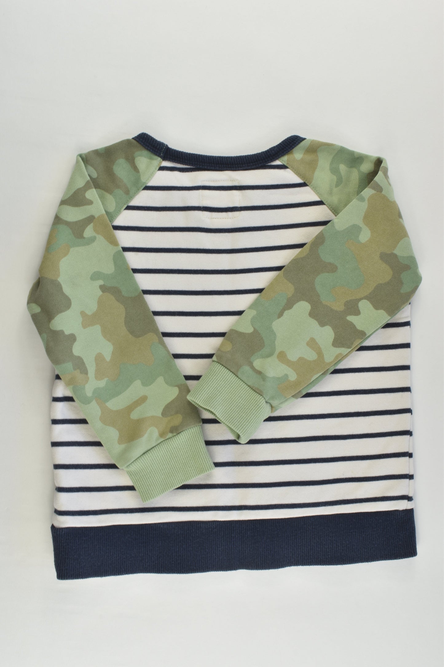 Country Road Size 3 Camouflage and Stripes Sweater