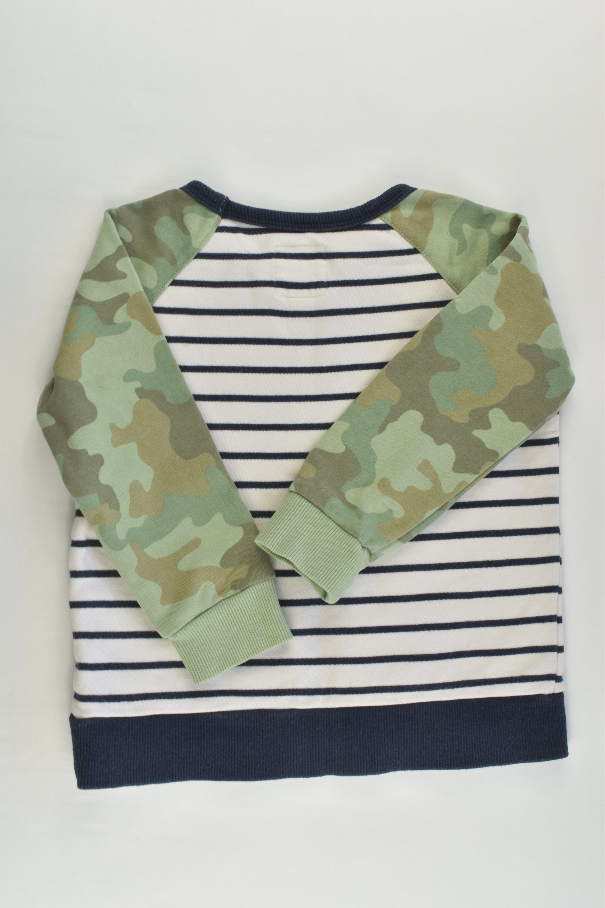 Country Road Size 3 Camouflage and Stripes Sweater