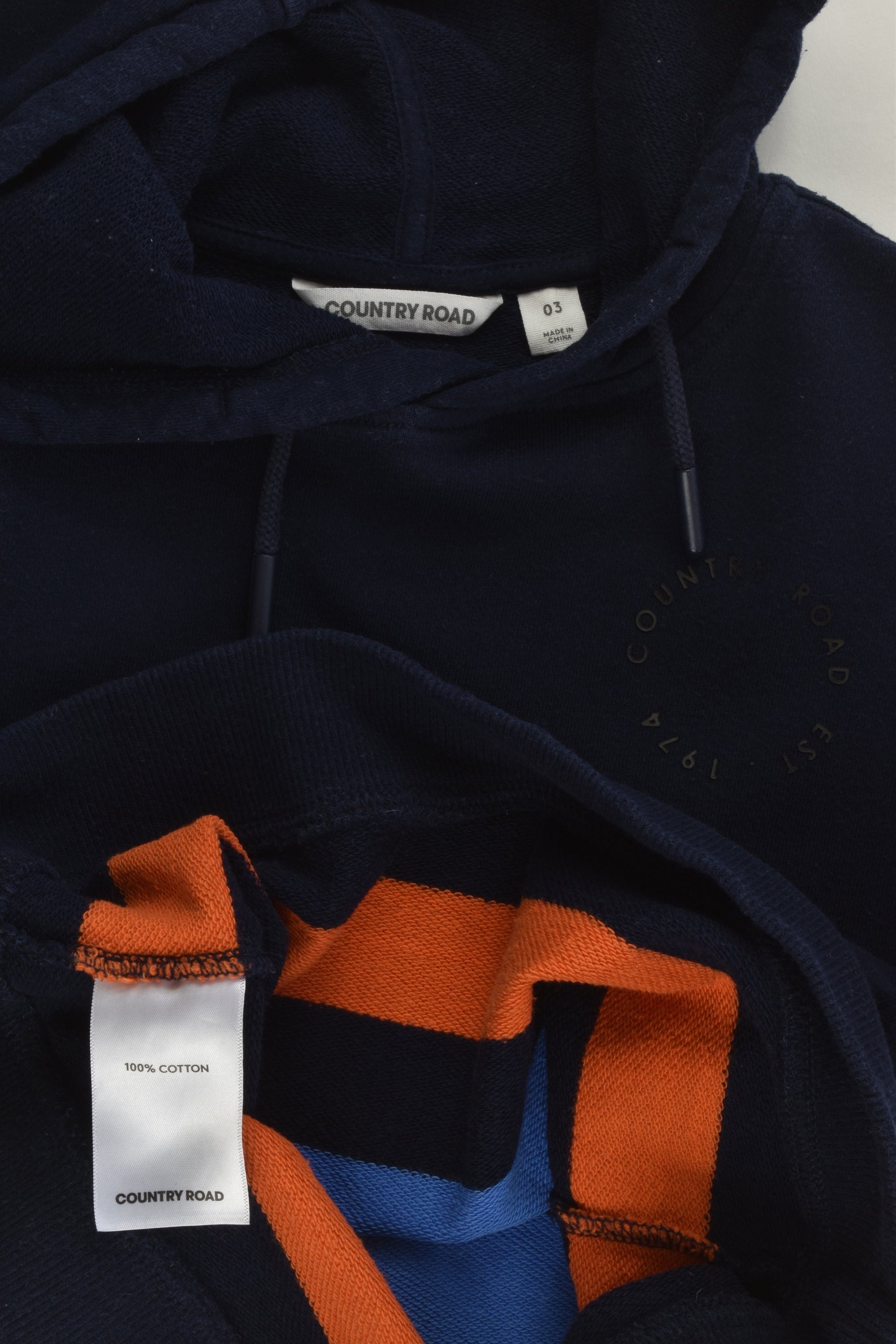Country Road Size 3 Hooded Jumper