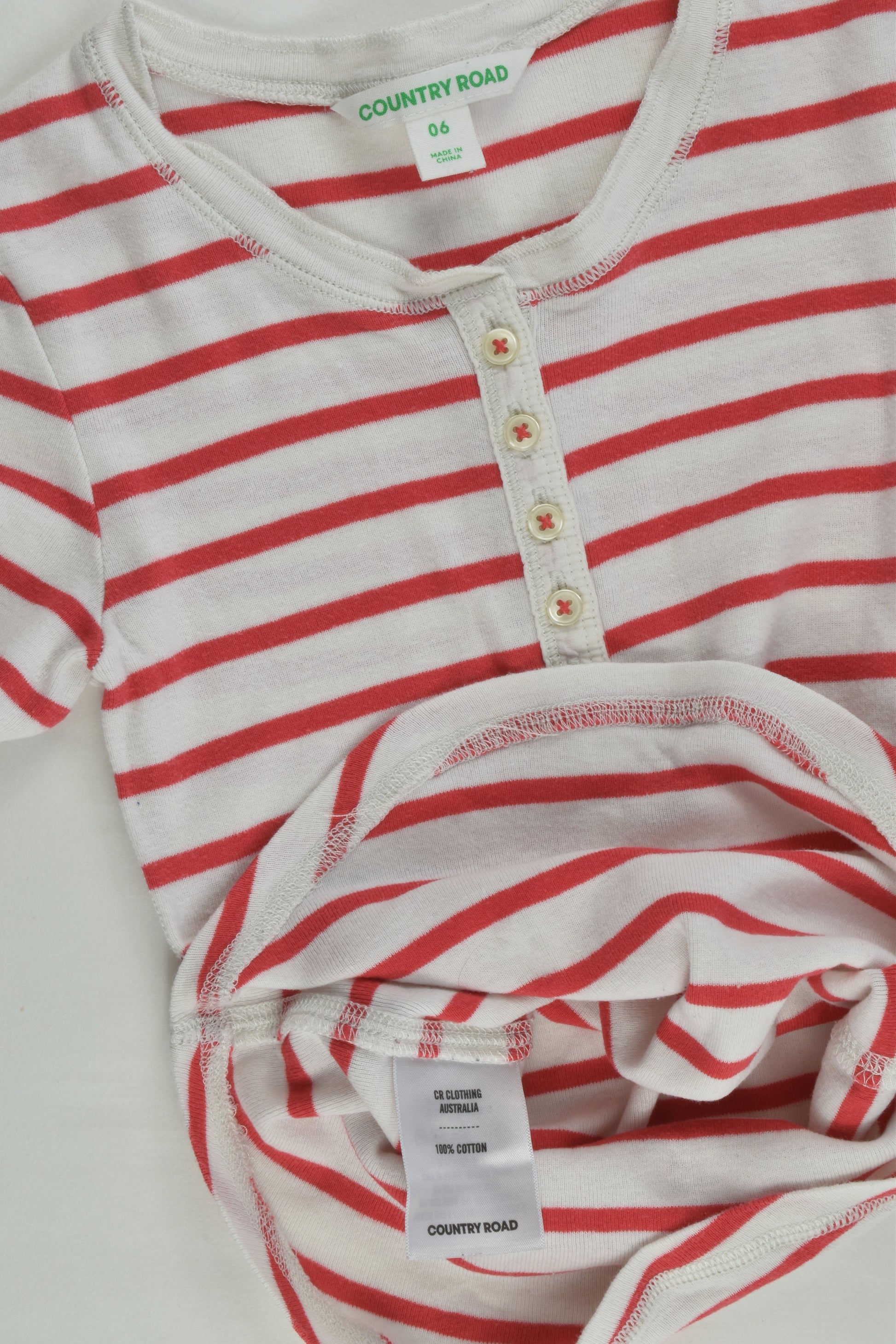 Country Road Size 6 Striped Top