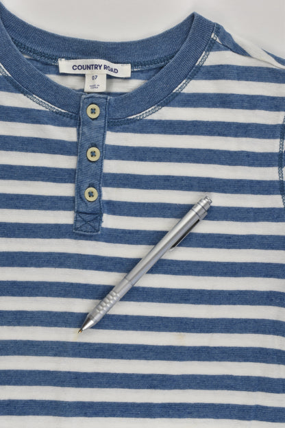 Country Road Size 7 Striped 3 Buttons T-shirt