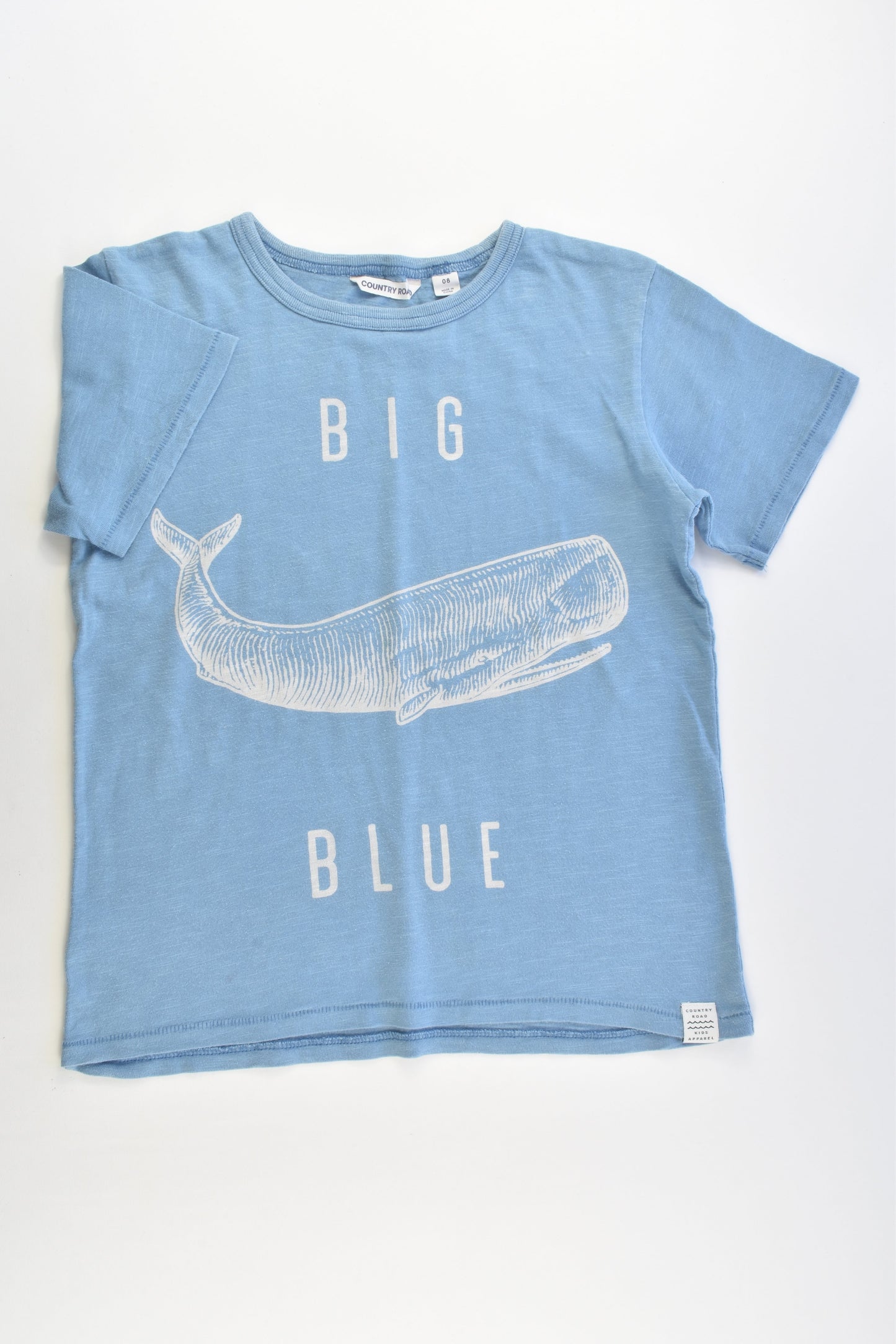 Country Road Size 8 'Big Blue' Whale T-shirt