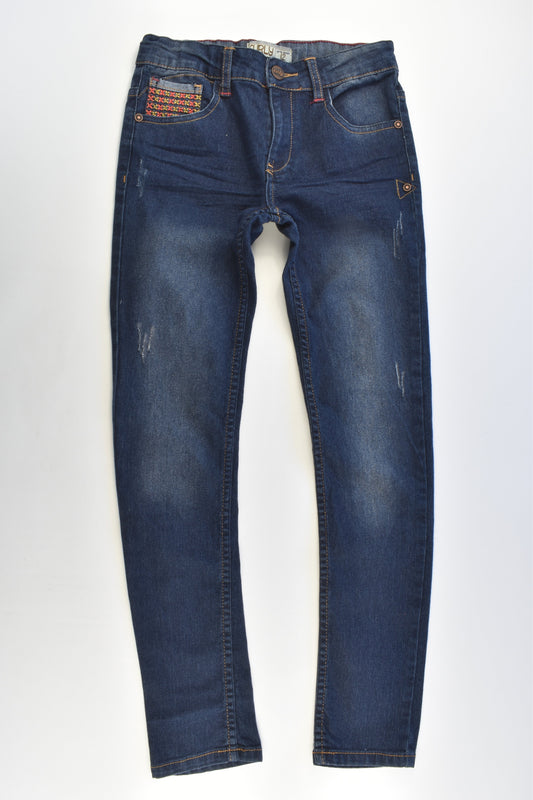 Curly Size 12 Stretchy Denim Pants