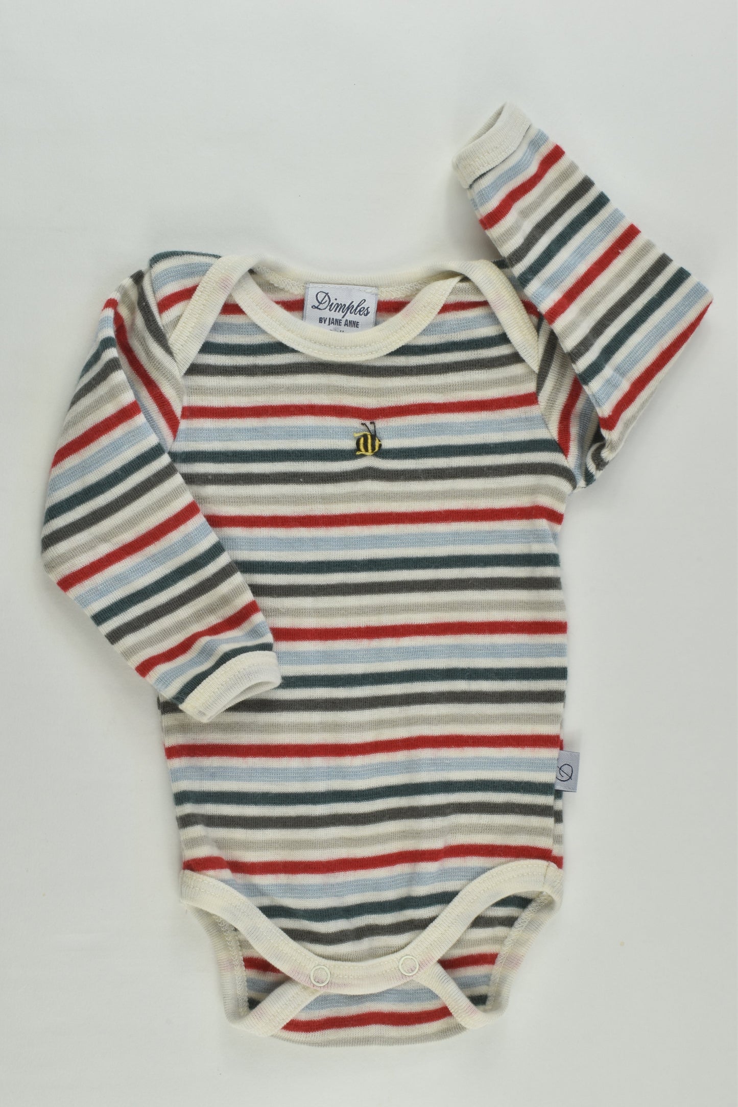 Dimples by Jane Anne Size 000 (3 months) Merino Bodysuit