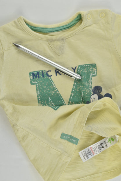 Disney Baby at George Size 0 (6-9 months) Mickey Mouse T-shirt