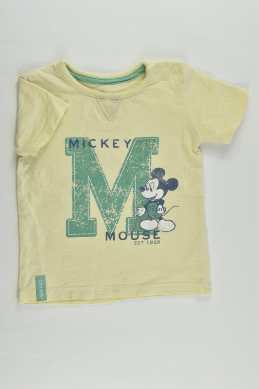 Disney Baby at George Size 0 (6-9 months) Mickey Mouse T-shirt