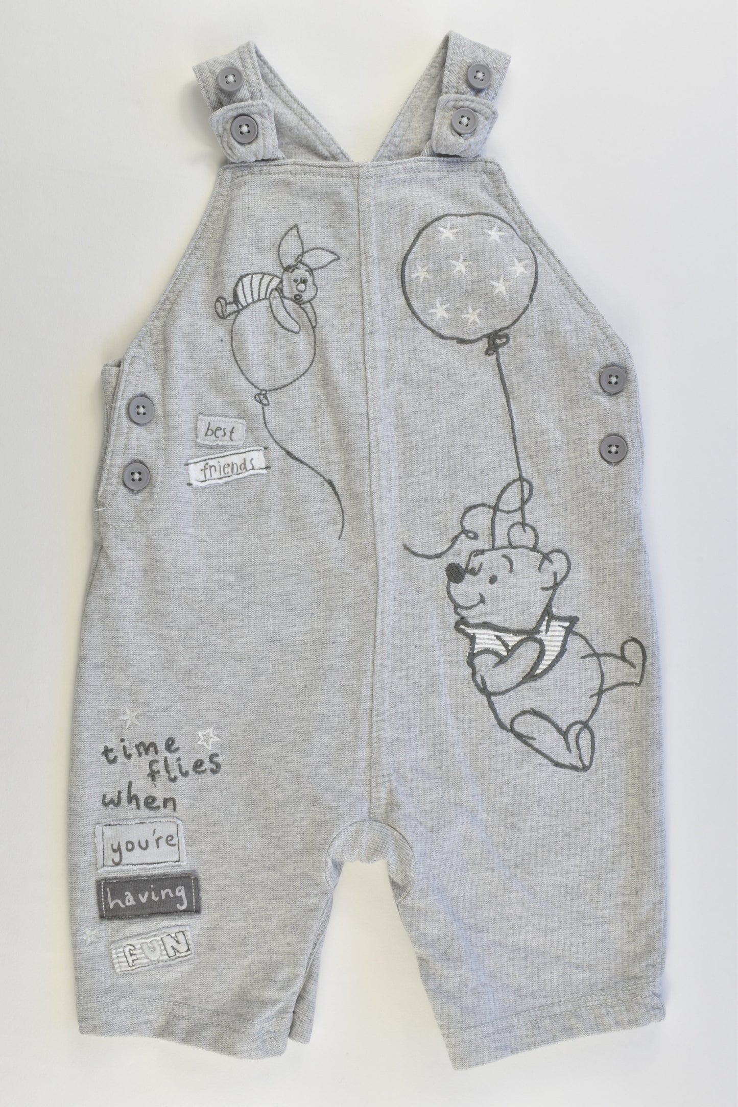Disney Baby at George Size 0 (9-12 months, 74-80 cm) Winnie The Pooh Short Overalls