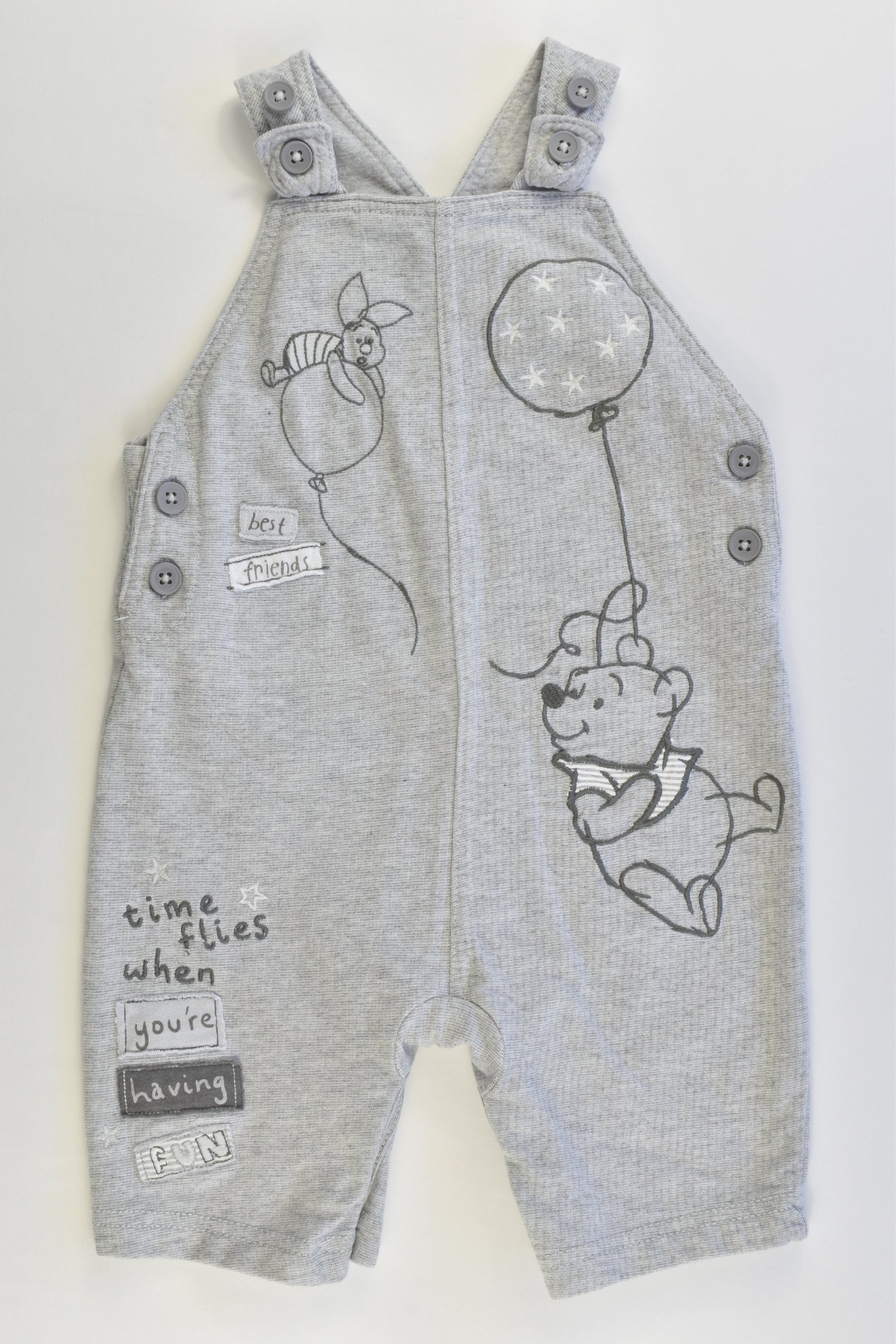 Disney Baby at George Size 0 (9-12 months, 74-80 cm) Winnie The Pooh Short Overalls