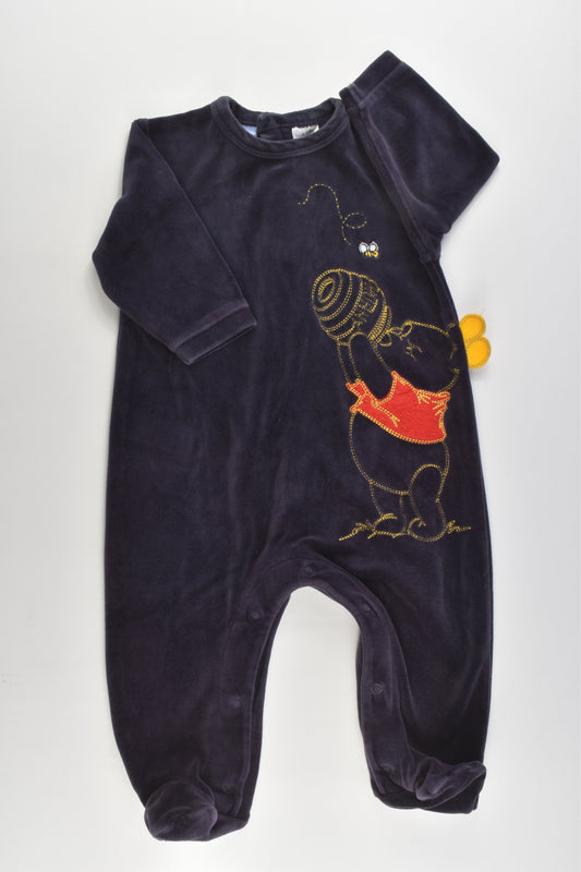 Disney Baby by Target Size 0 Winnie the Pooh Footed Velour Romper