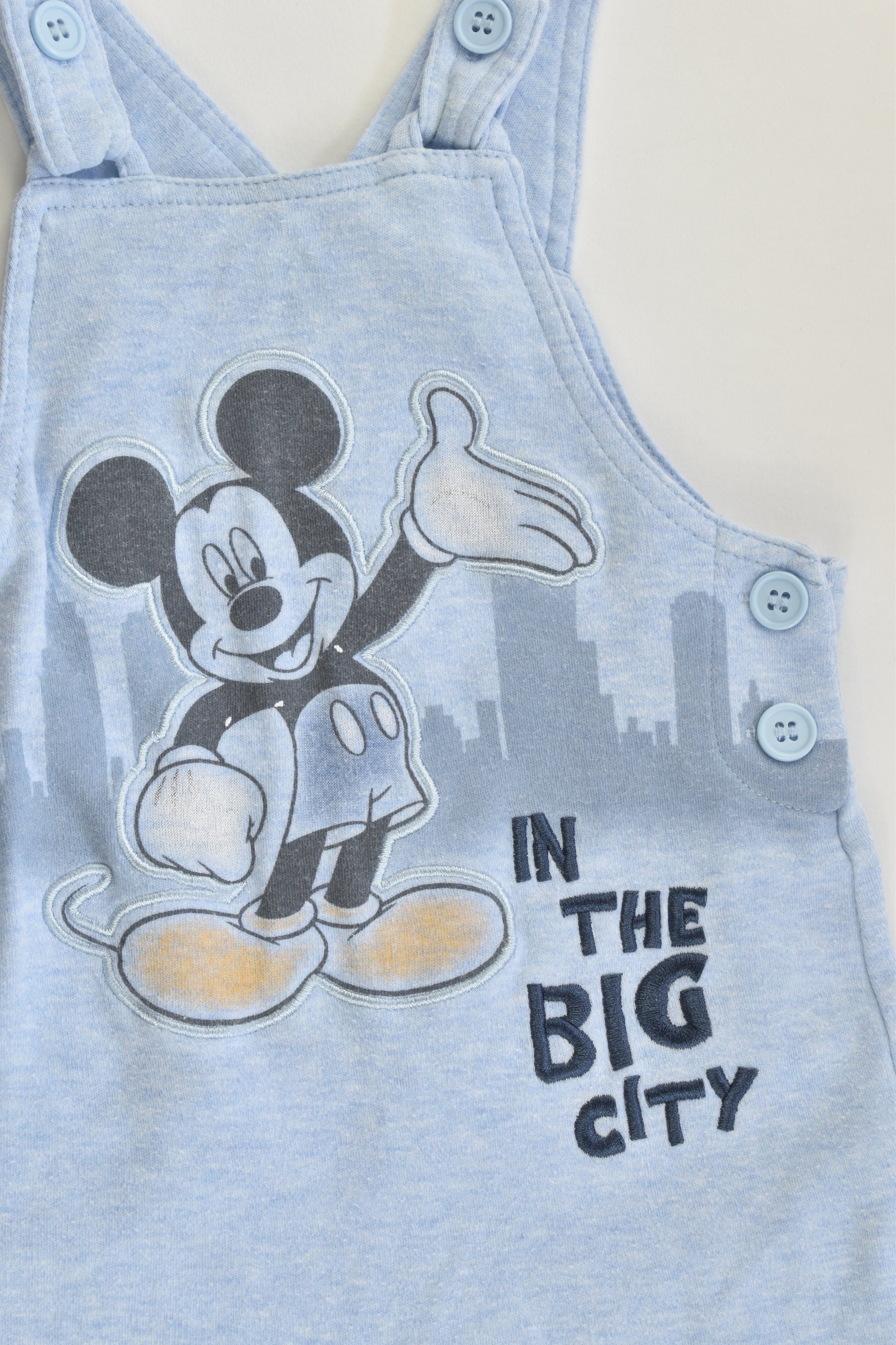 Disney Baby Size 0 (6-9 months) Mickey Mouse 'In The City' Overalls