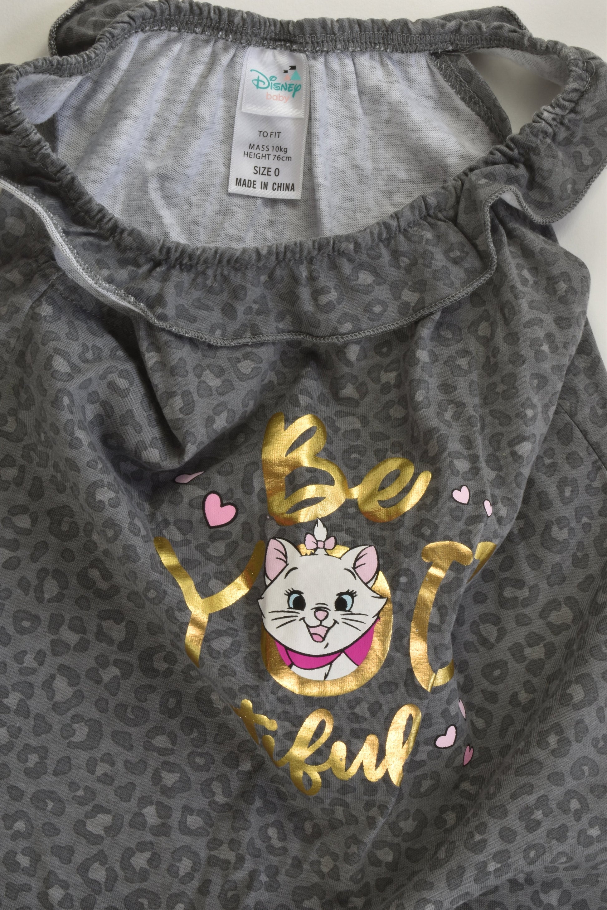 Disney Baby Size 0 Marie 'Be You Tiful' Playsuit